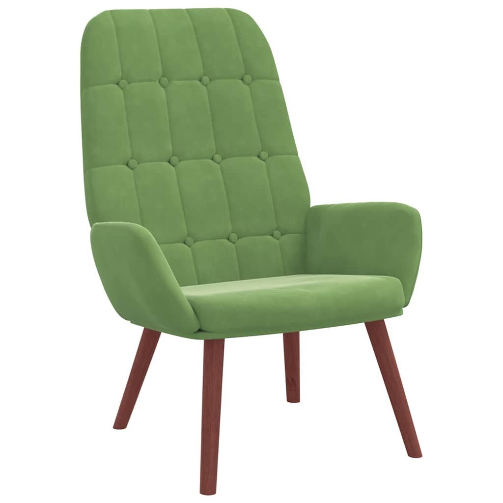 vidaXL Sessel Relaxsessel Hellgrün Samt (1-St) günstig online kaufen