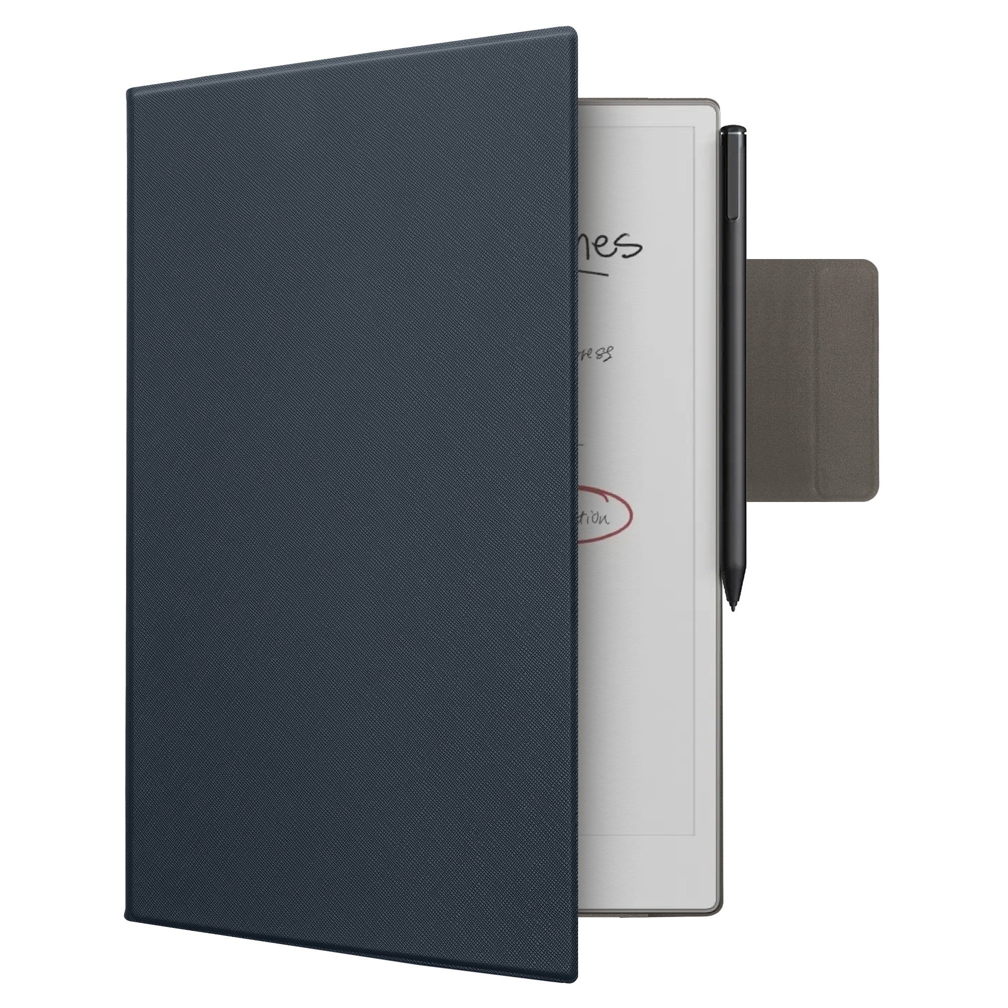 kwmobile Tablet-Hülle Hülle für Remarkable Paper Pro Case, Magnetisches Cover mit integriertem Stifthalter - Kunstleder Tasche