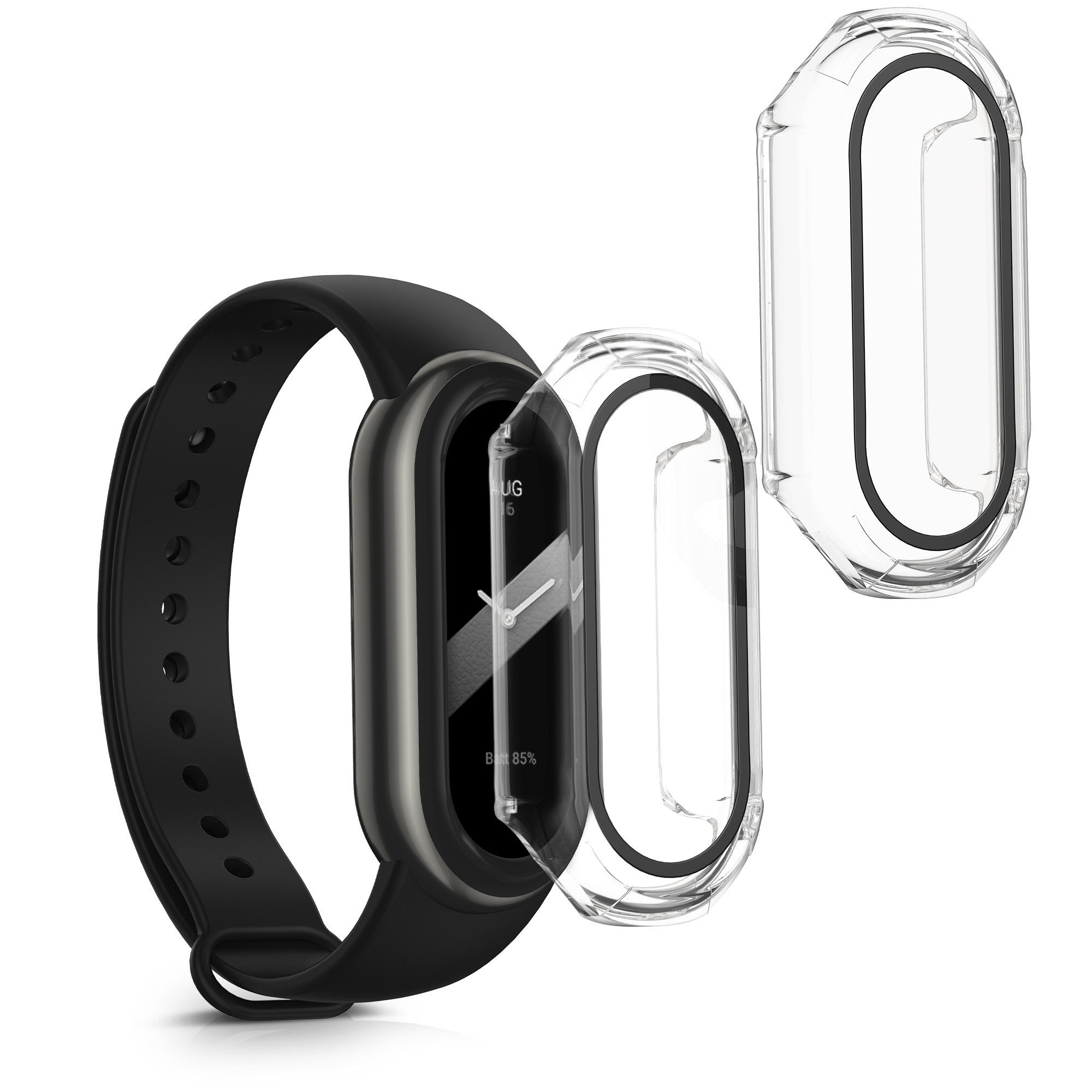 kwmobile SmartwatchHülle 2x Hülle für Xiaomi Mi Band 9, Fullbody