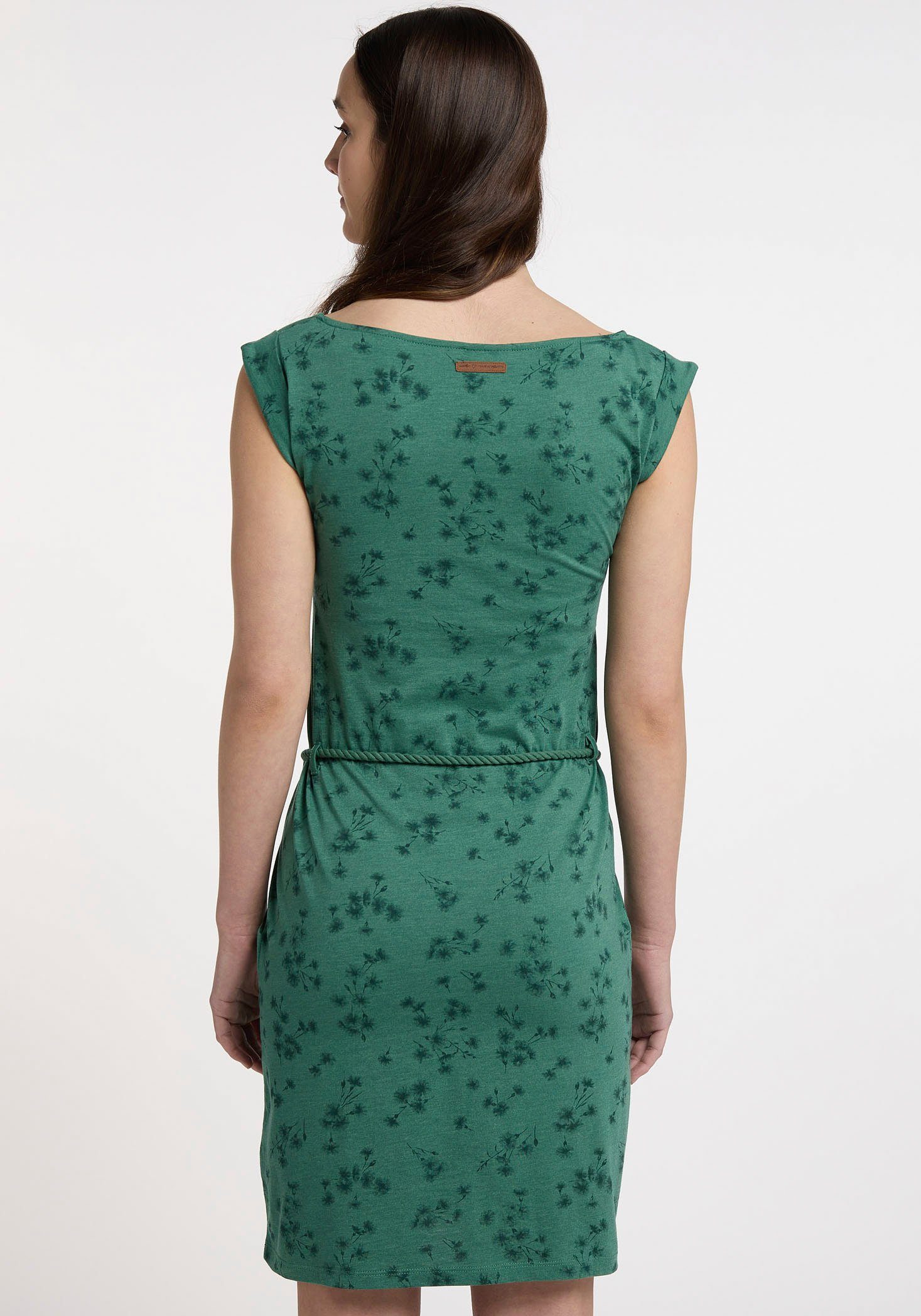 Jerseykleid BLUETE 5023 Ragwear TAGG floralen im Allover-Print green