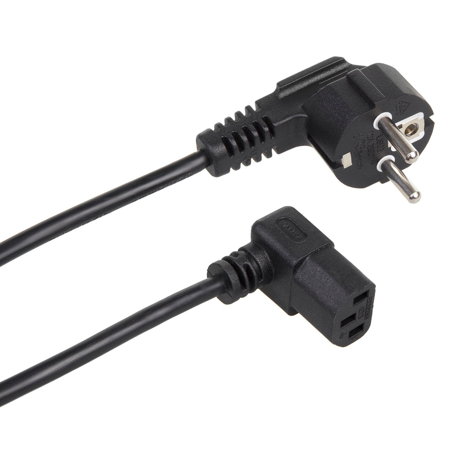 Maclean Kaltgerätekabel für PC, Monitor, Drucker & TV Netzkabel, (300 cm), Kaltgerätekabel Netzkabel 3-Pin Schutzkontakt
