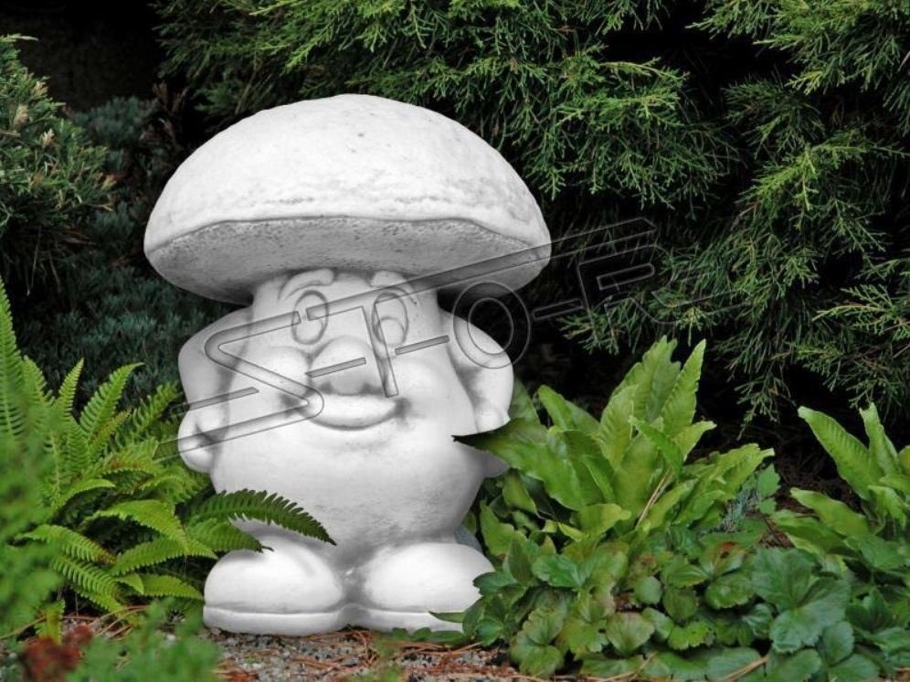 Stein Pilz Statue Figuren Garten Terrasse Figur Deko JVmoebel Skulptur Dekoration