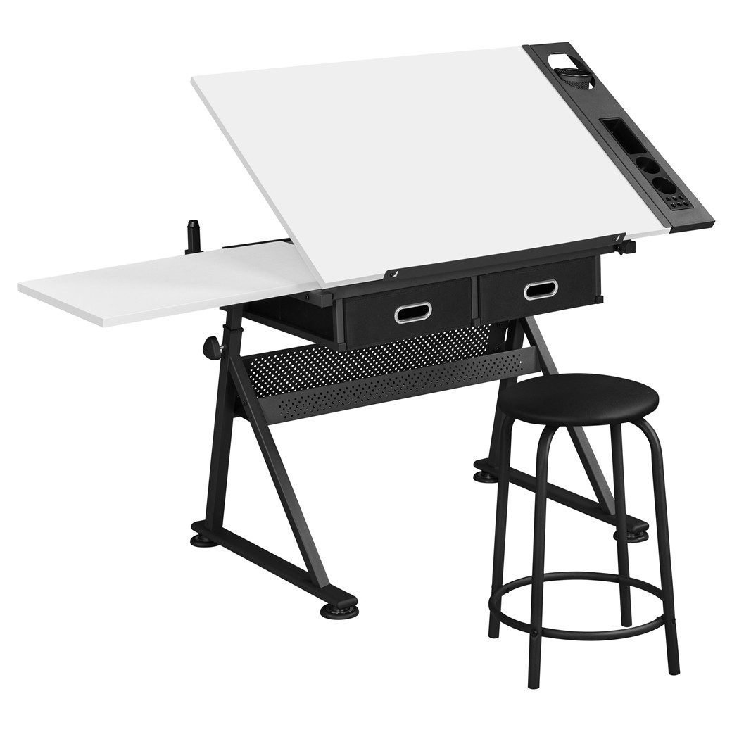 Yaheetech Zeichentisch, Architektentisch mit Verstellbarer Tischplatte günstig online kaufen