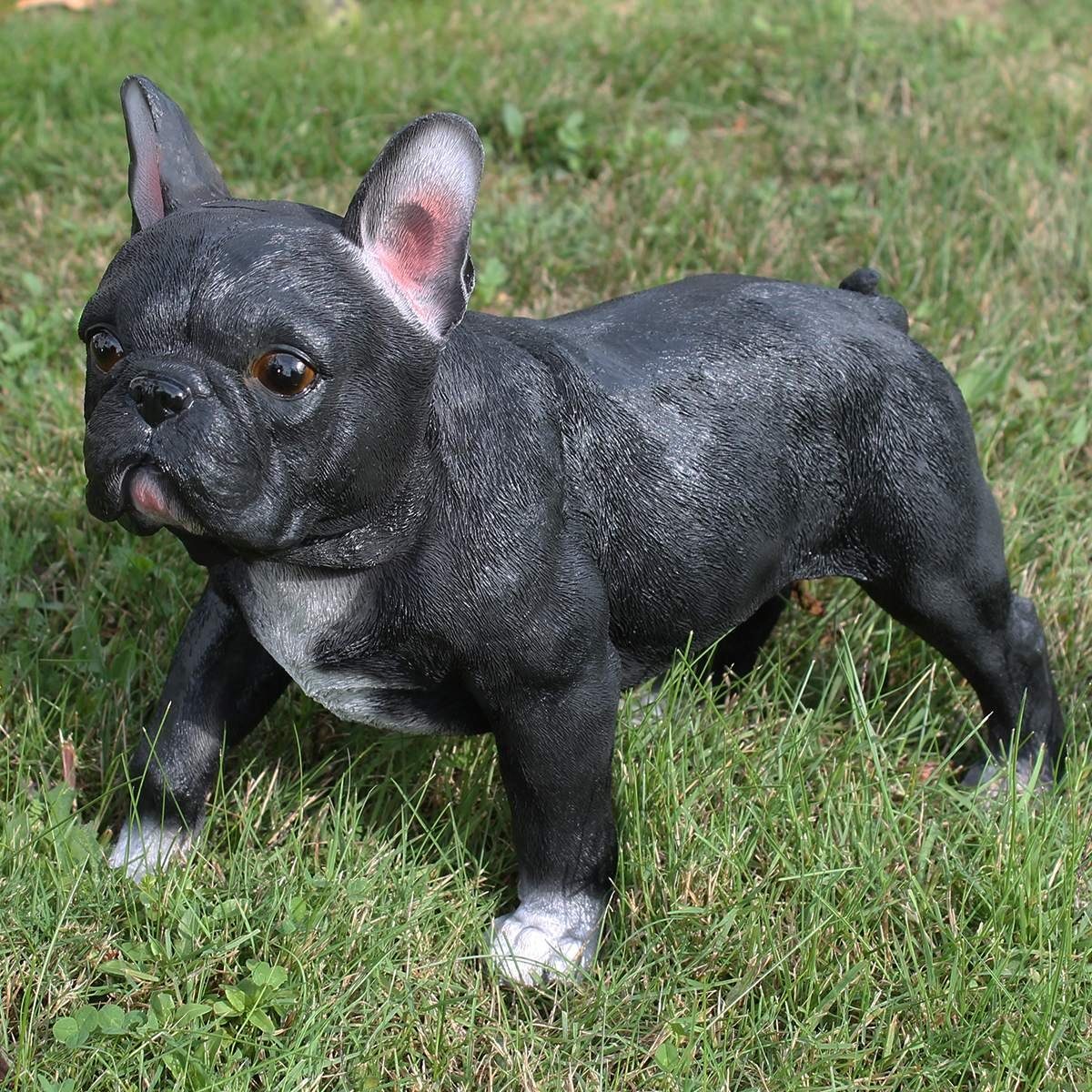 ChangThai Design Miniatur-Figur Französische Bulldogge – 5,1 Cm Kleine Stehende Frenchie Figur, Handbemalt Aus Keramik | Süße Dekoration & Geschenk