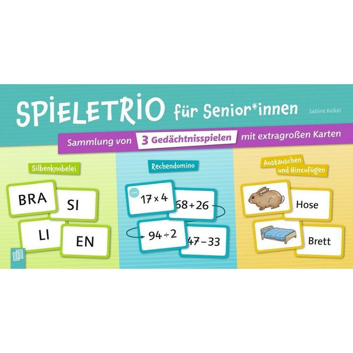 Verlag an der Ruhr Spiel Spieletrio für Senioren und Seniorinnen