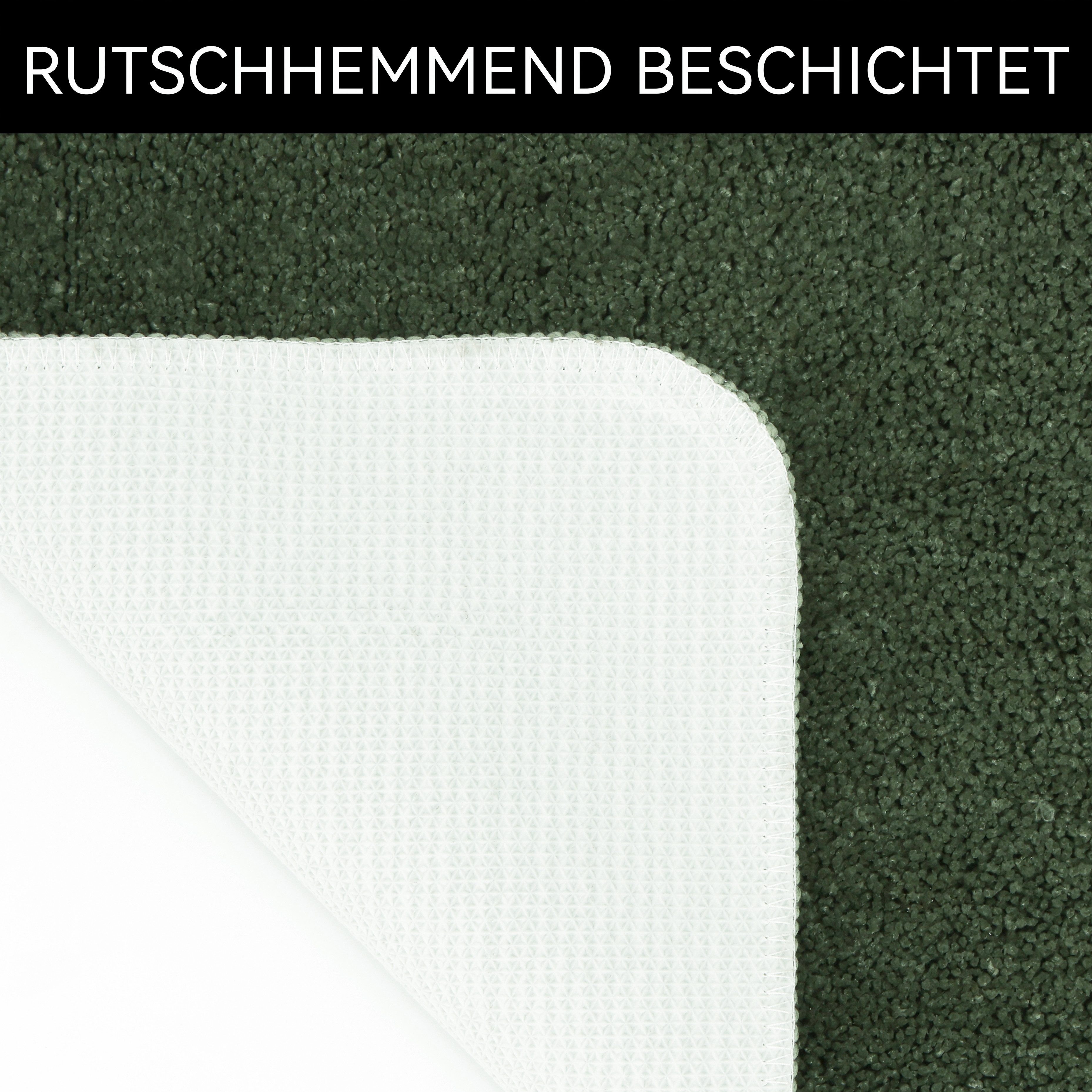 OTTO home Badematte Sanremo mit Rahmen, Badvorleger, Badezimmer, sehr weich, Hoch-Tief, Höhe 25 mm, rutschhemmend beschichtet, schnell trocknend, fußbodenheizun – Bild 5 von 5