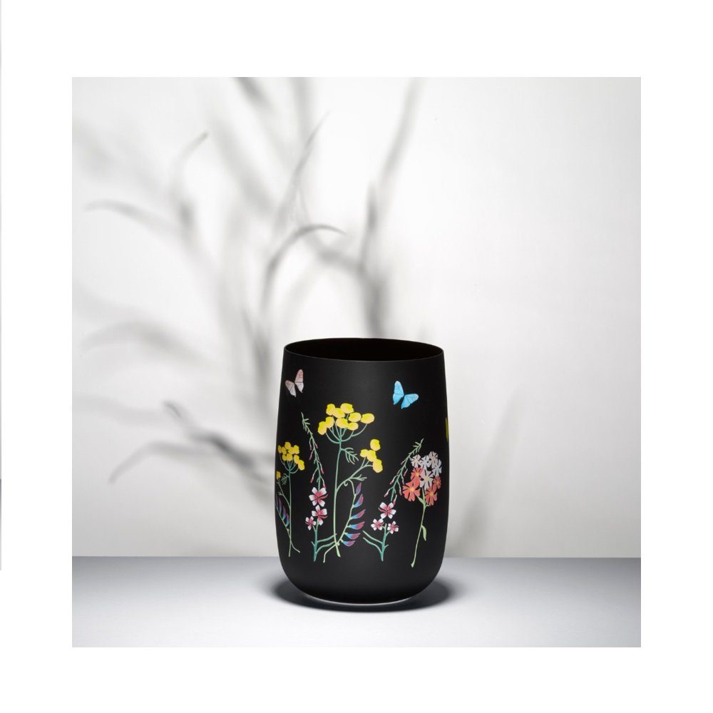 Wiesenkräuter Vase), mm 1 Schwarz 180 Herbs Dekovase Blumenvase (Einzelteil, Tischvase x Kristallvase 1 Bohemia Crystalex St., Kristallglas,
