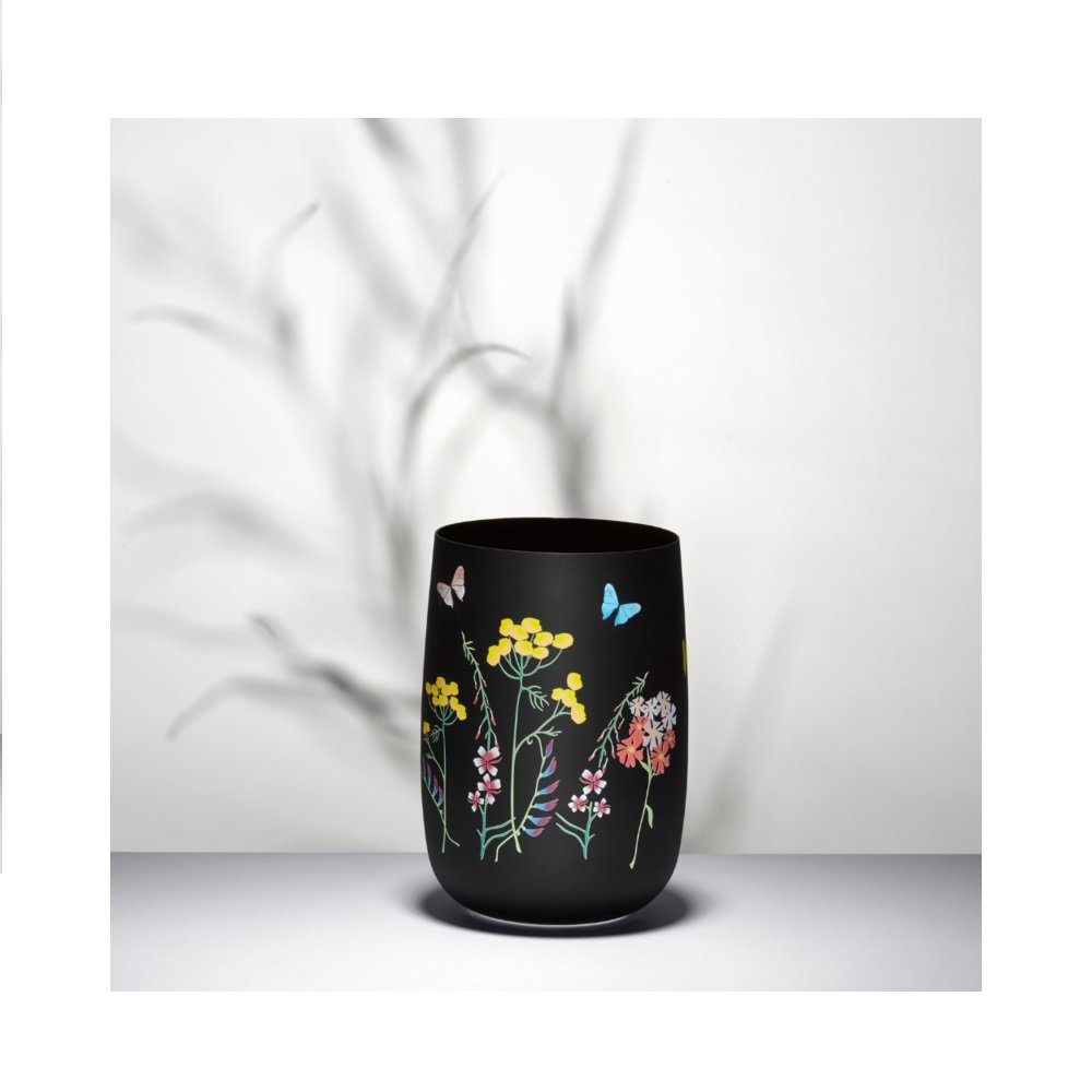 Crystalex Dekovase Kristallvase Herbs Wiesenkräuter Blumenvase Tischvase 180 mm (Einzelteil, 1 St., 1 x Vase), Kristallglas, Bohemia