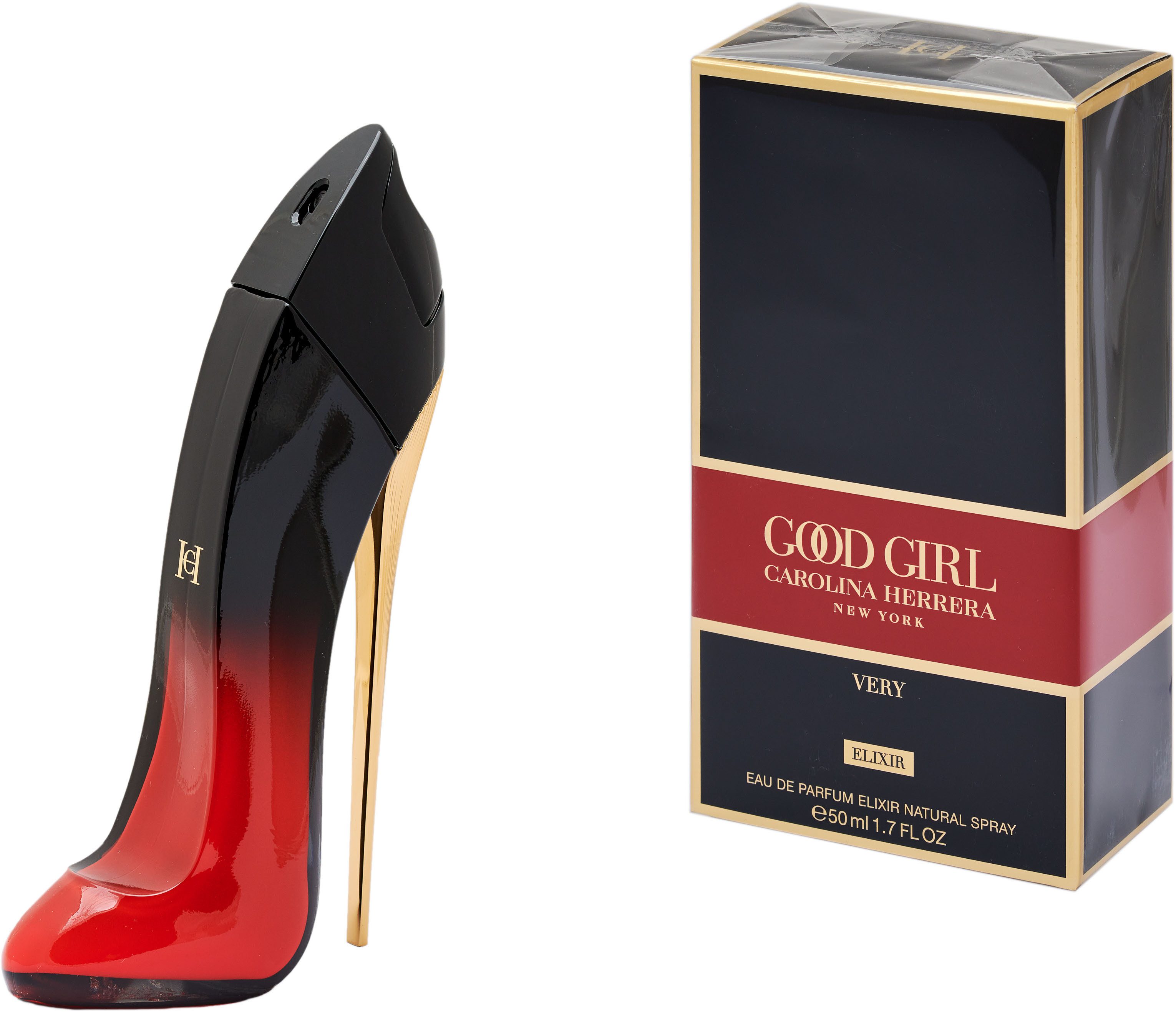 Carolina Herrera Eau de Parfum Caroline Herrera Very Good Girl Elixir, Blumig-orientalischer Duft mit Schwarzkirsche, Rose und Kakao.