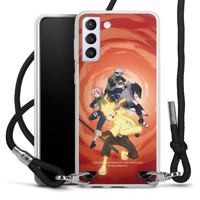 DeinDesign Handyhülle Naruto Shippuden Sasuke Sakura Team 7 Samsung Galaxy S21 Plus 5G Handykette Hülle mit Band Case zum Umhängen