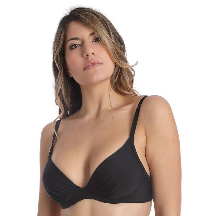 Sassa Bügel-Bikini-Top Bikini-Top mit Schale BASIC BLACK (Stück 1-St) -