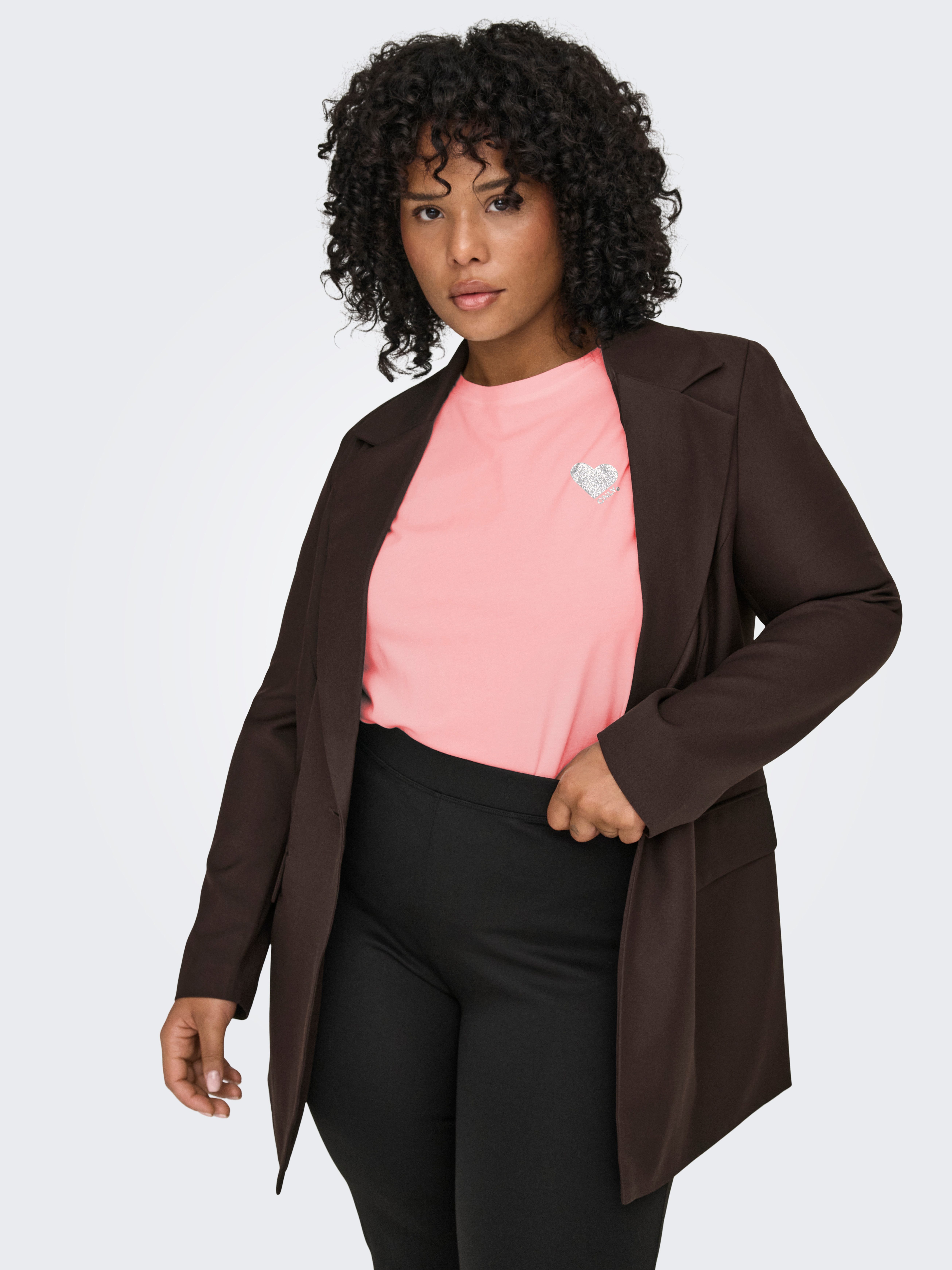 ONLY CARMAKOMA T-Shirt CARKITA LIFE S/S LOGO TOP JRS NOOS Baumwolle, regula günstig online kaufen