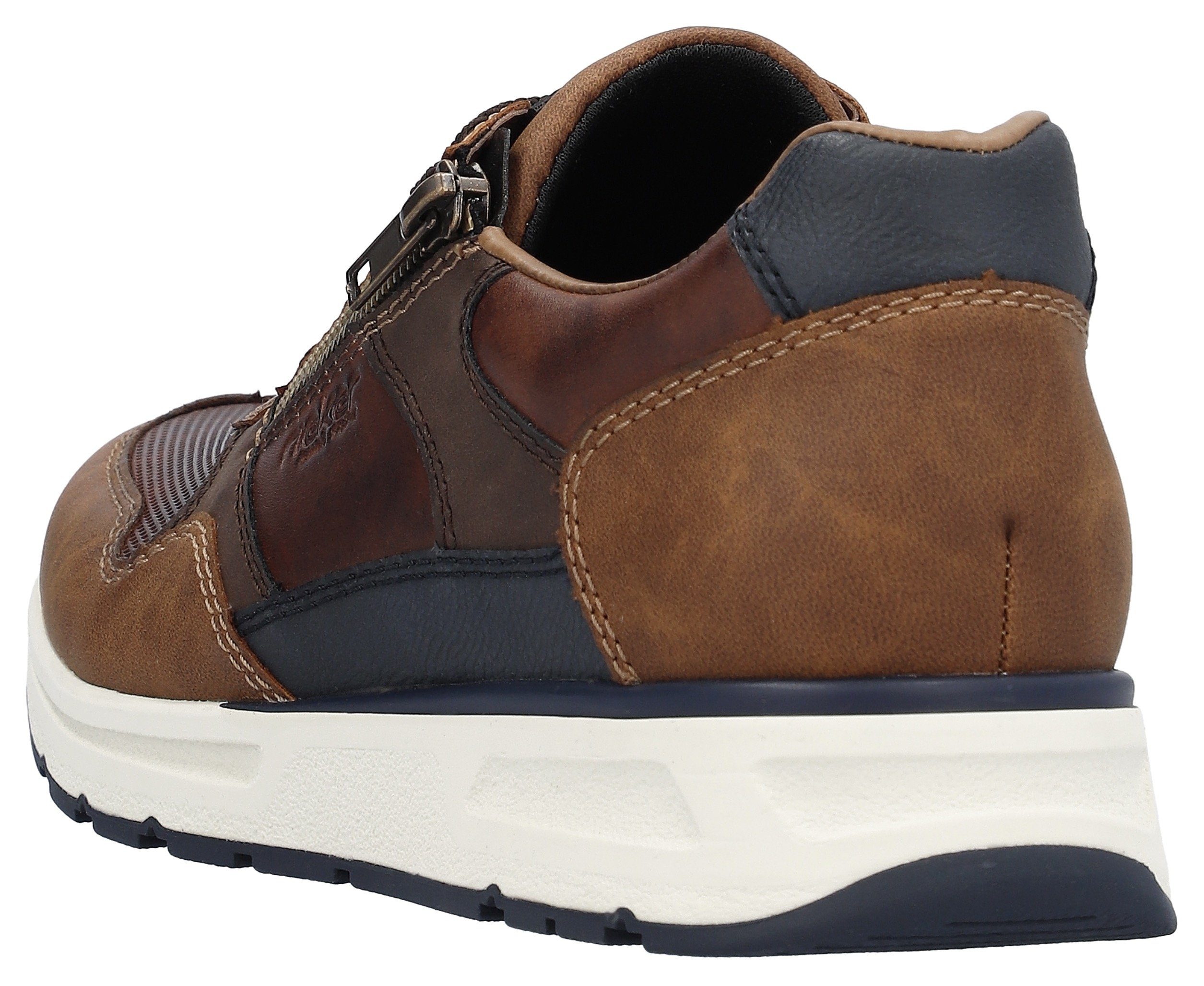 Rieker Sneaker mit gepolstertem Schaftrand, Freizeitschuh, Halbschuh, Schnü günstig online kaufen