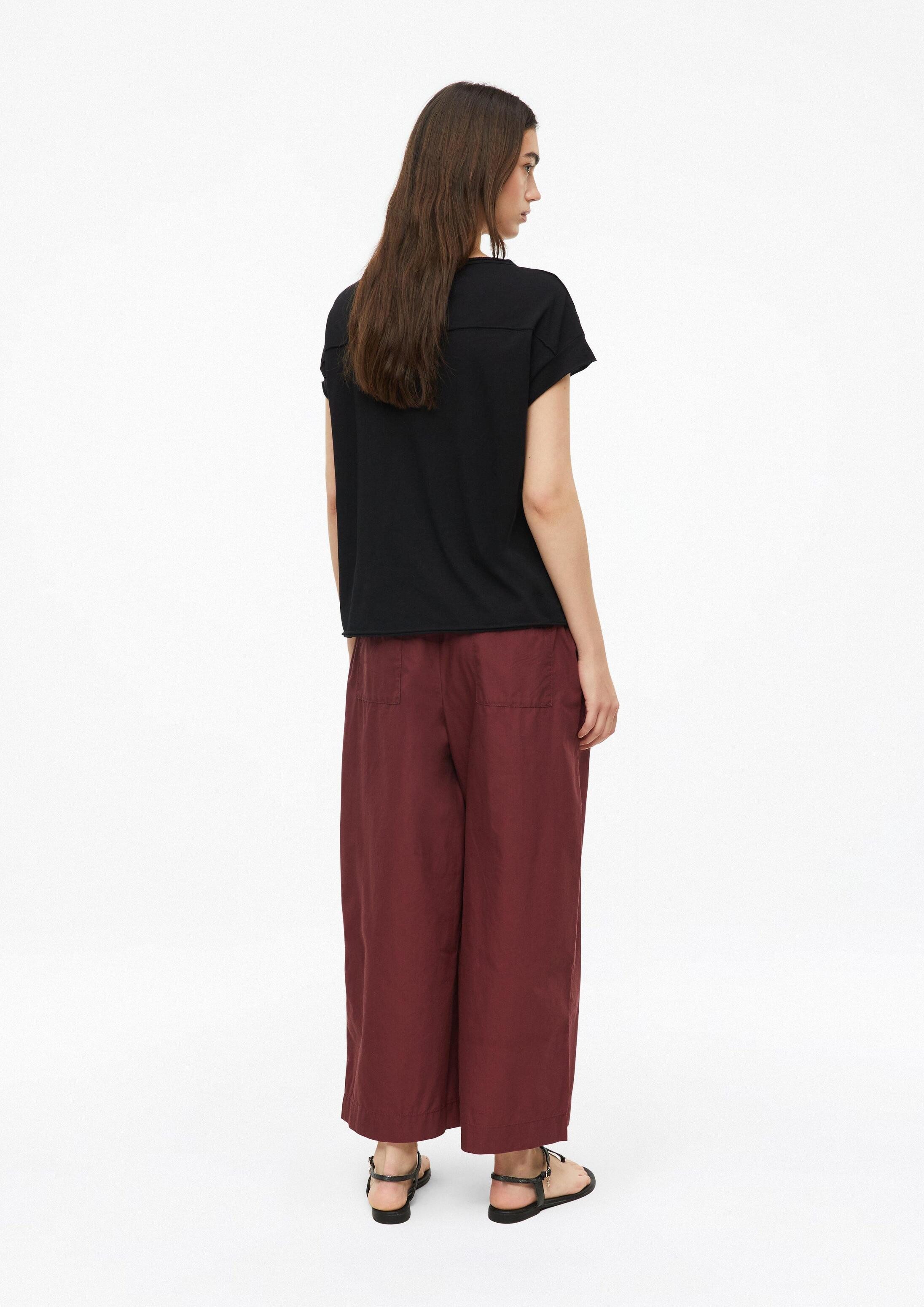 s.Oliver Culotte Hose Leichte Culotte aus Popeline mit Falten