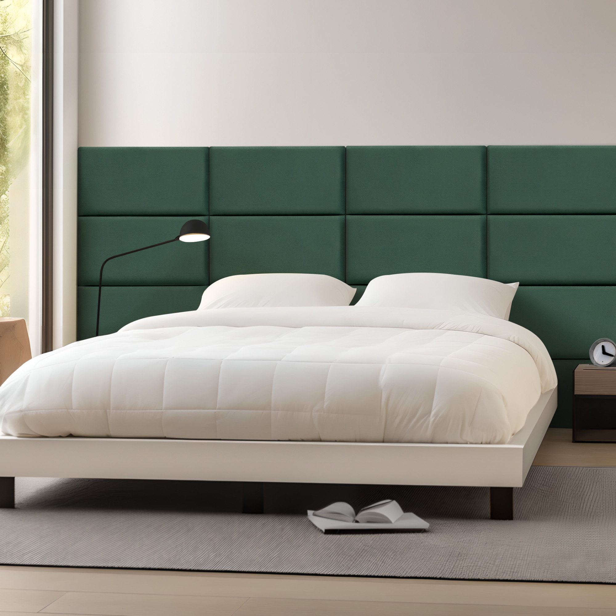 neu.haus Wandpolster, (Set, 3 Stück), »Carpino« Wandkissen Samt 60 x 30 cm günstig online kaufen