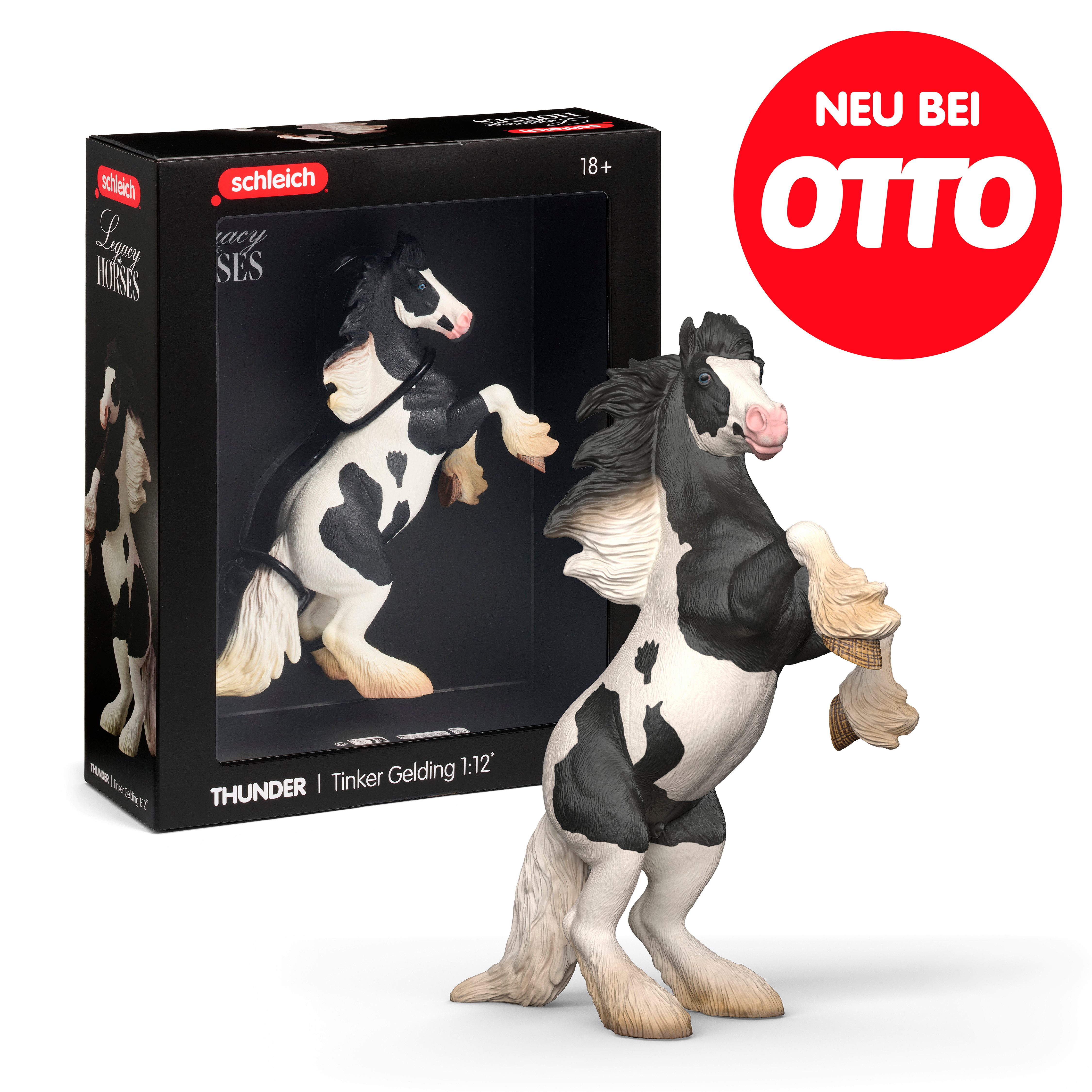 Schleich® Spielfigur Legacy of Horses, Thunder Tinker Wallach, 1:12 (72263), Sammelfigur