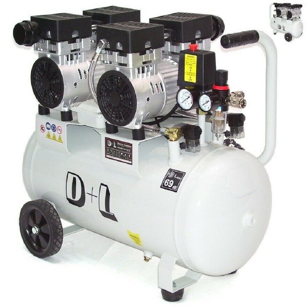 Apex Kompressor Flüster Kompressor Luftkompressor 50L leise 69dB 44311, 1-tlg.