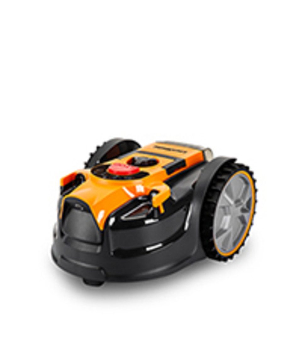 Lawnmaster Rasenmähroboter OcuMow® Mähroboter kabellos 80 Rasenmäher Roboter, bis 80 m² Rasenfläche, (1-St), mit 2Ah Akku Kompaktmodell Einsteiger-Modell ohne Begrenzungskabel