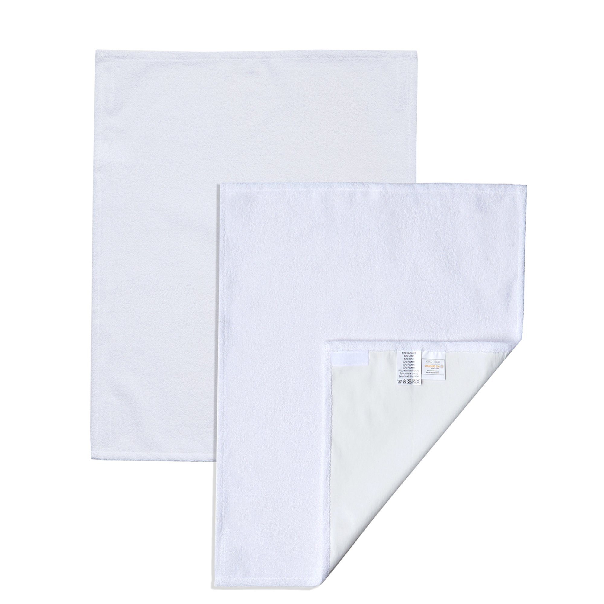Nordic Coast Company Wickelauflage, Austauschbare Wickelauflage Handtuch 2er Set 100% Baumwolle