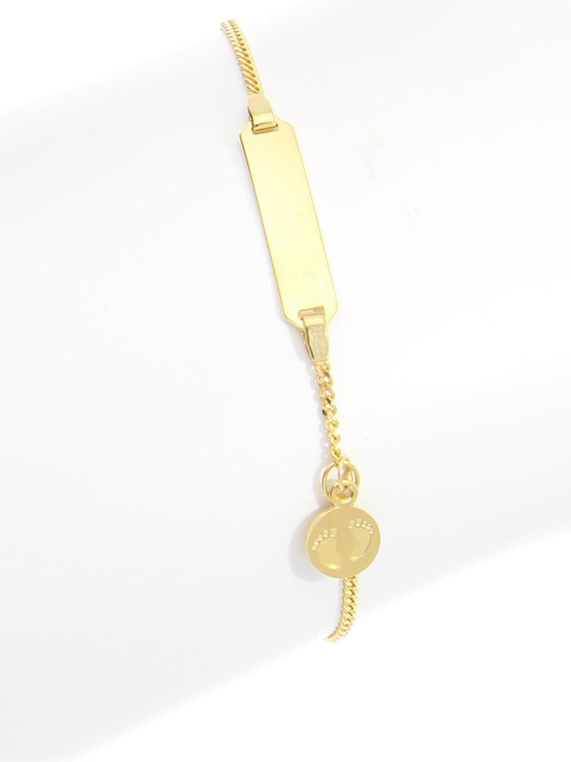 My Gold Armband mit Gravur Kinder Armkette Sterlingsilber 925 Gravur Vergoldung - Life (Set, 1-tlg., inkl. Schmuckbox), Geschenke