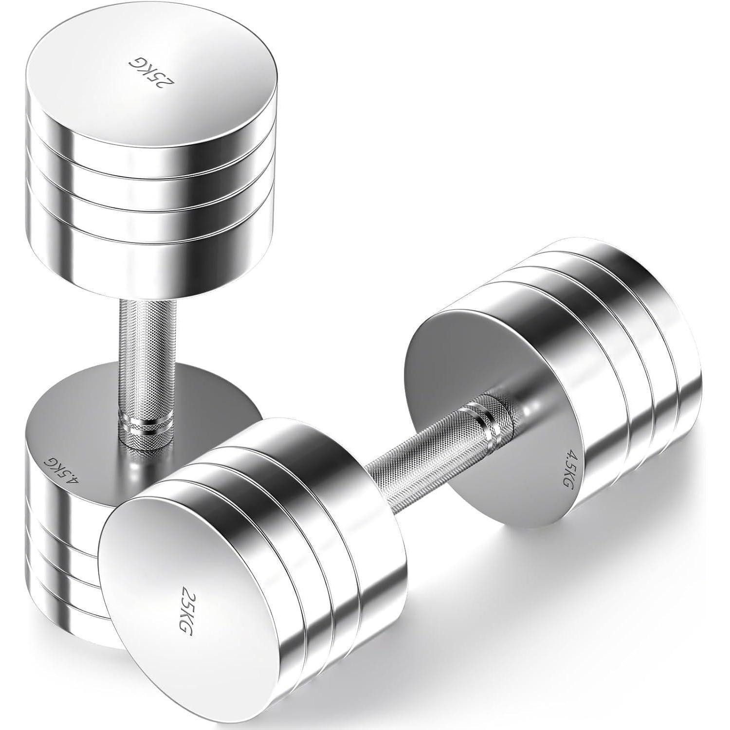 Kurzhantel Hanteln Set Stahl 2er 5kg 10kg 15kg 25kg 30kg 2 x 25KG