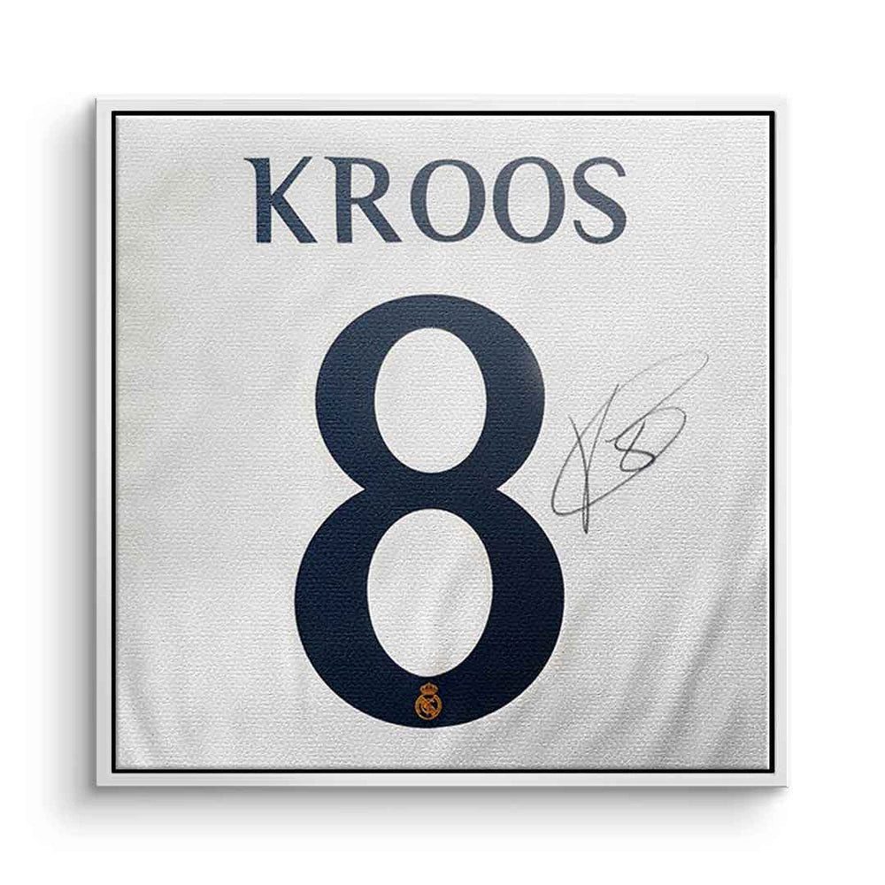 DOTCOMCANVAS® Leinwandbild Kroos - Quadrat Edition, Acrylglasbild Toni Kroos Fußballspieler 8 Deutschland Wandbild