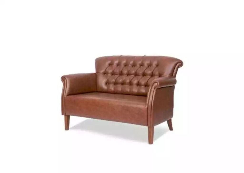 JVmoebel Chesterfield-Sofa Chesterfield Zweisitzer Arbeitszimmer Sitzer Polstermöbel, 1 Teile, Made in Europa