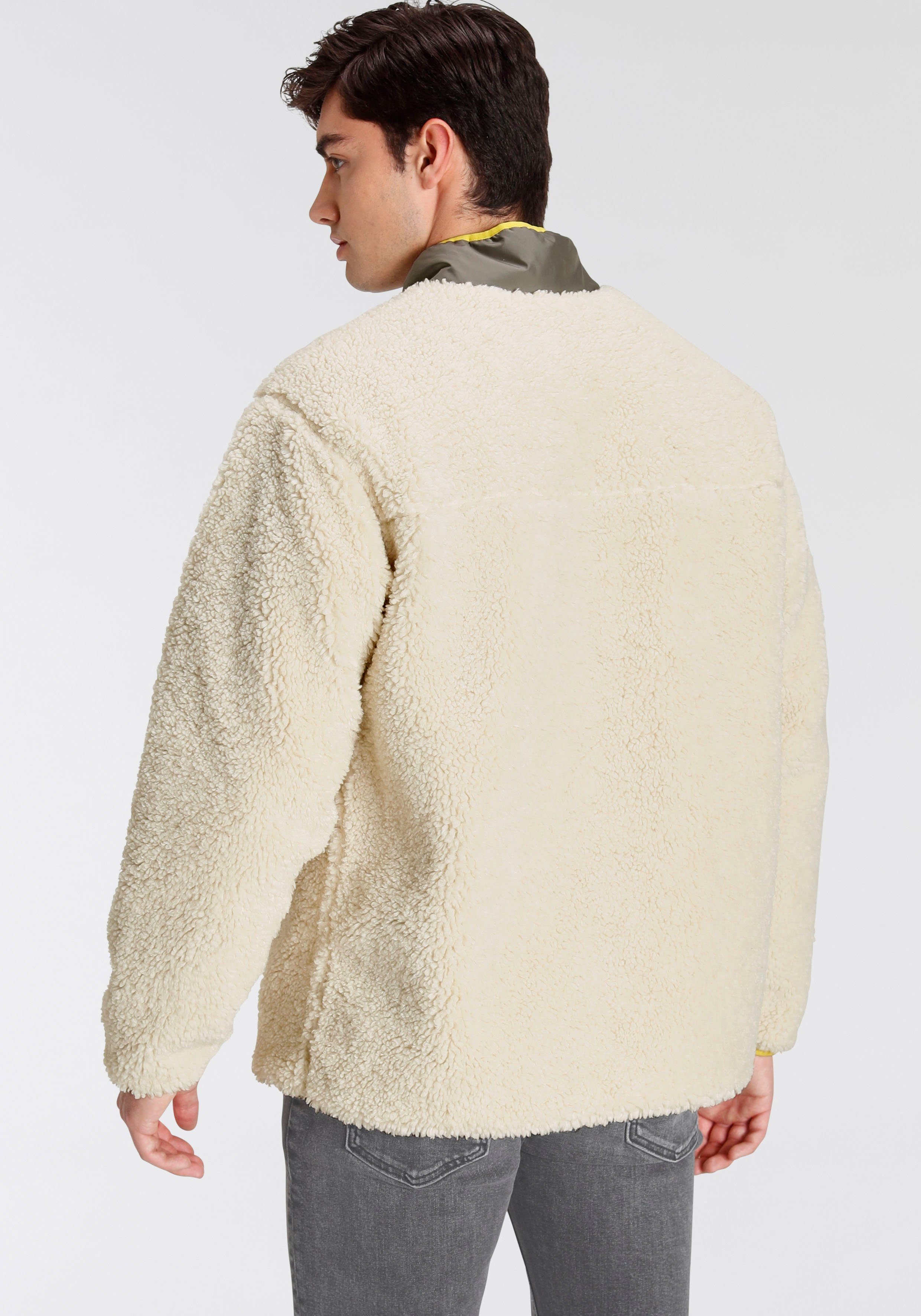 MOCK LAKESIDE NECK Sherpa-Qualität Fellimitatjacke aus grey wärmender Levi's®