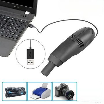 Gontence Handstaubsauger Mini Staubsauger USB Schreibtisch Tastatur, Auto Computer Sauger mit Licht & 2 Aufsätzen