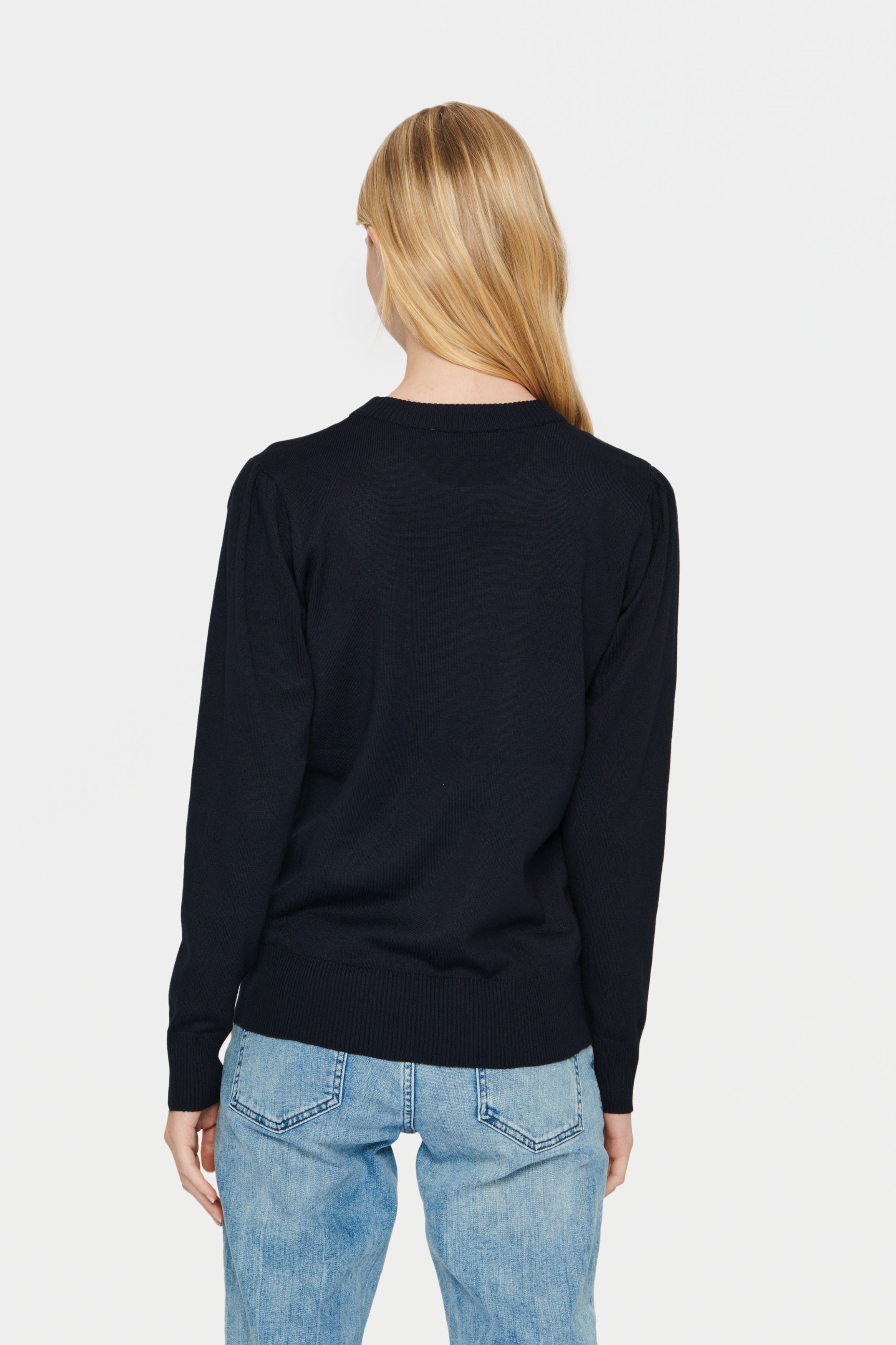 Saint Tropez Rundhalspullover MilaSZ Viskosemischung, Regular fit günstig online kaufen