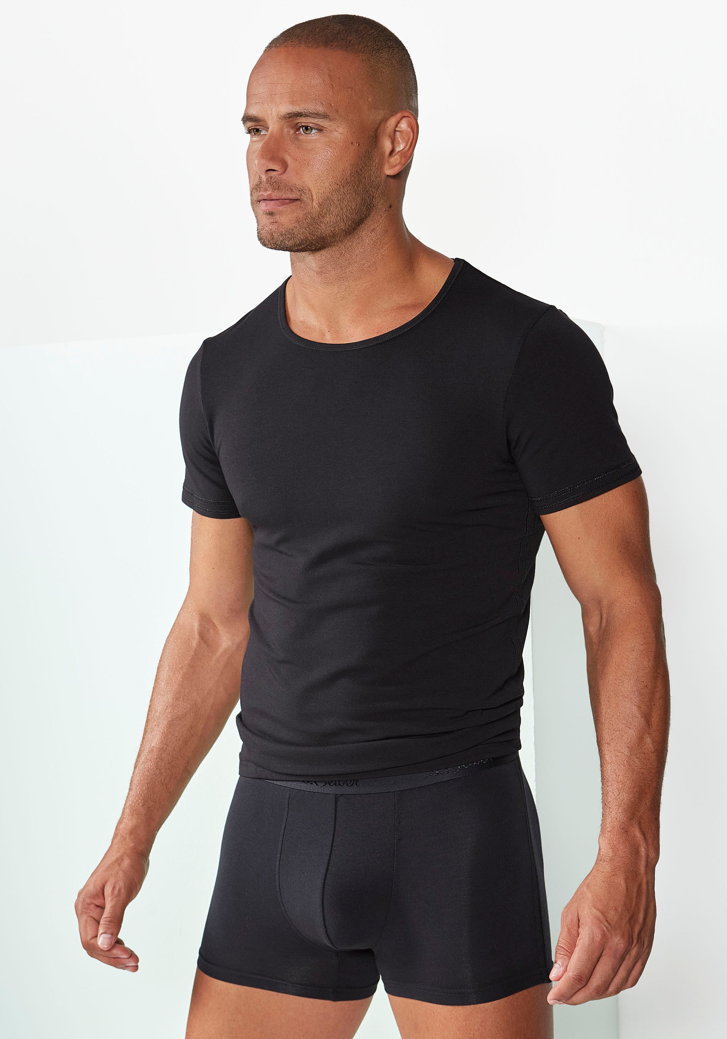 s.Oliver Unterziehshirt (1-St) aus weichem Modal günstig online kaufen