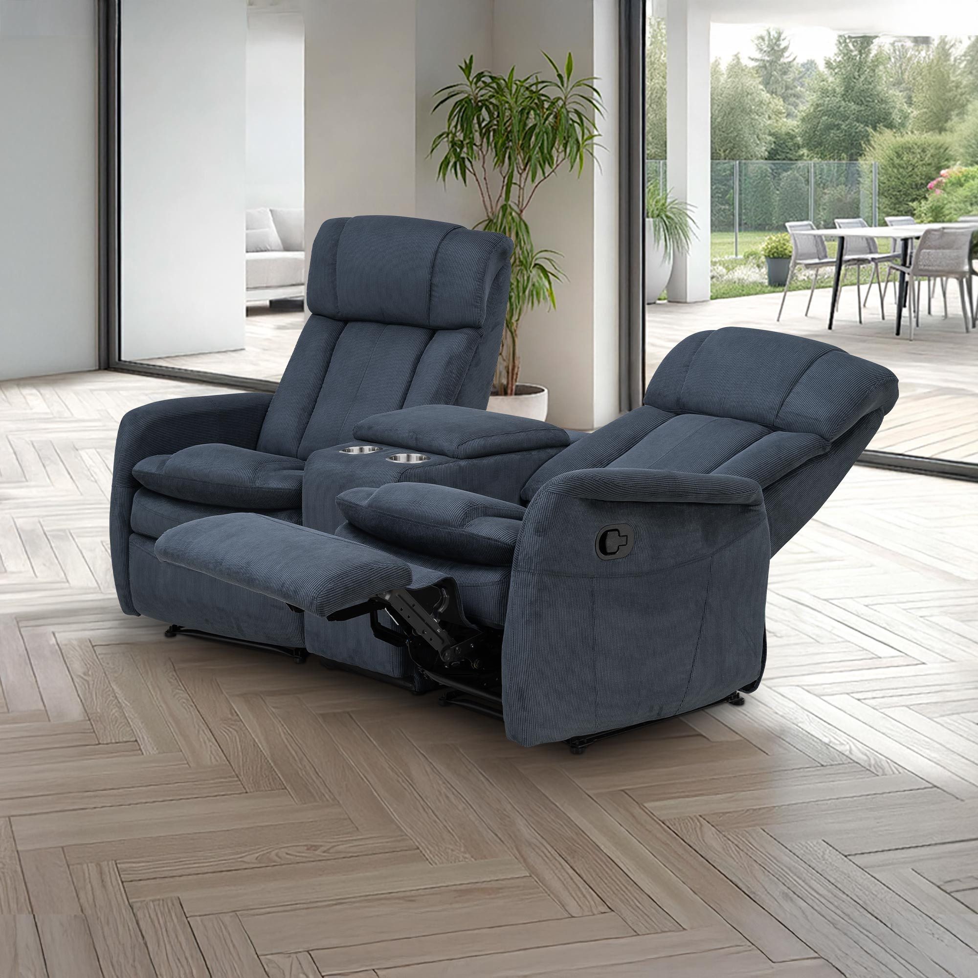 Raburg 2-Sitzer Kinosessel, 2er-Fernsehsessel mit Relaxfunktion, mechanisch günstig online kaufen