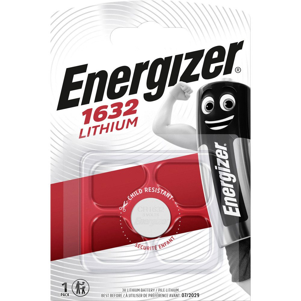 Energizer Knopfzelle CR 1632 3 V 1 St. 130 mAh Lithium CR1632 Knopfzelle