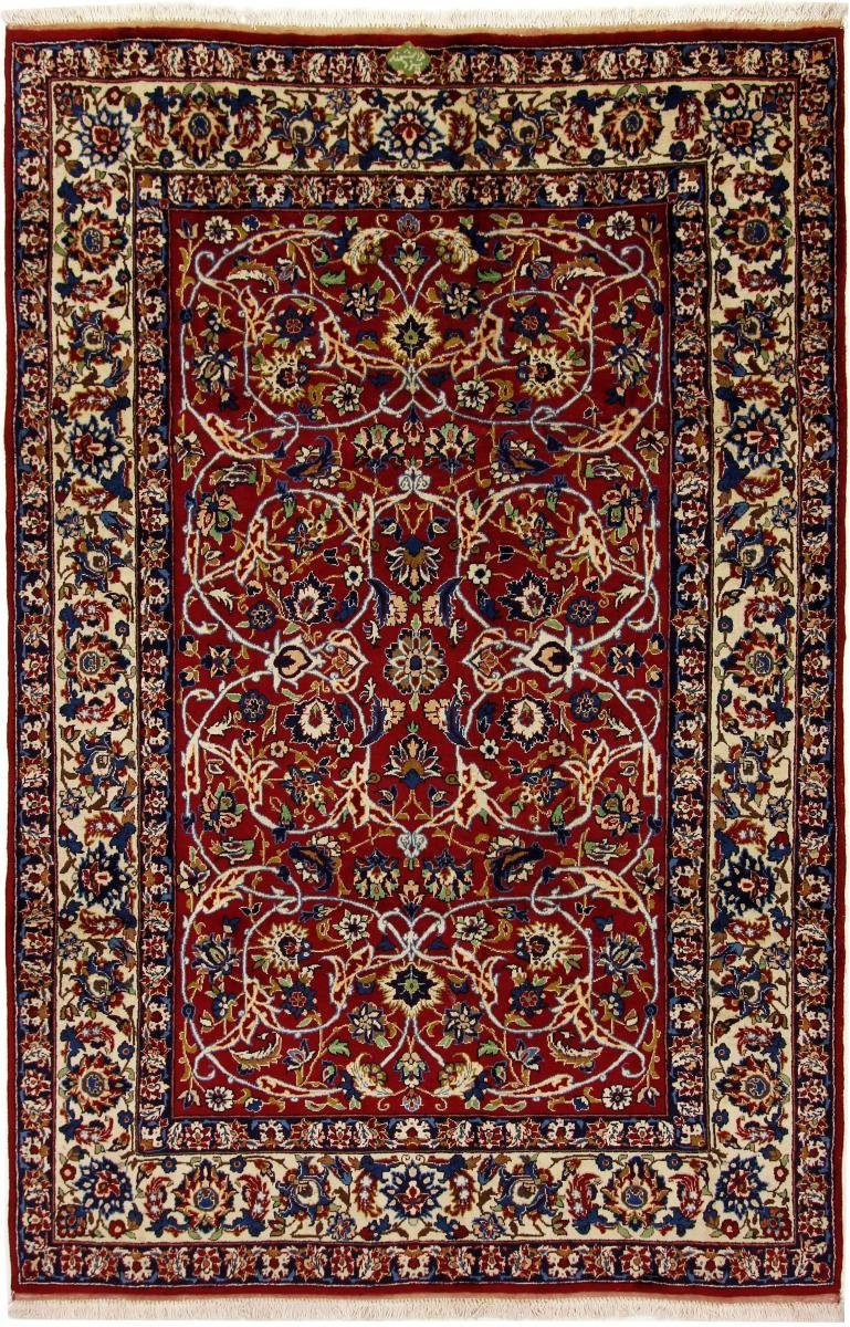 Orientteppich Isfahan Alt 196x295 Handgeknüpfter Orientteppich / Perserteppich, Nain Trading, rechteckig, Höhe: 8 mm