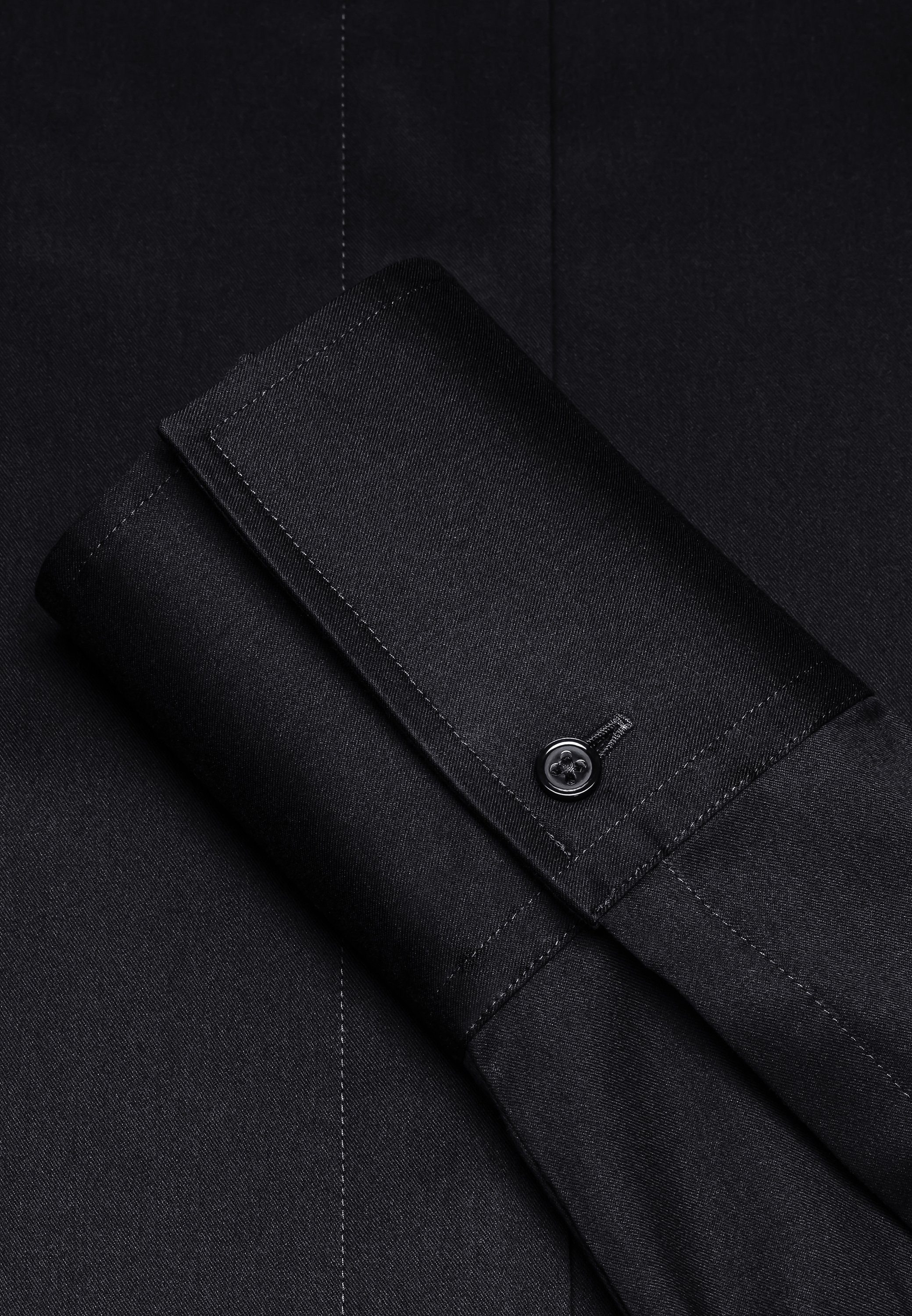 Vincenzo Boretti Klassische Bluse tailliert stretch Kelchkragen günstig online kaufen