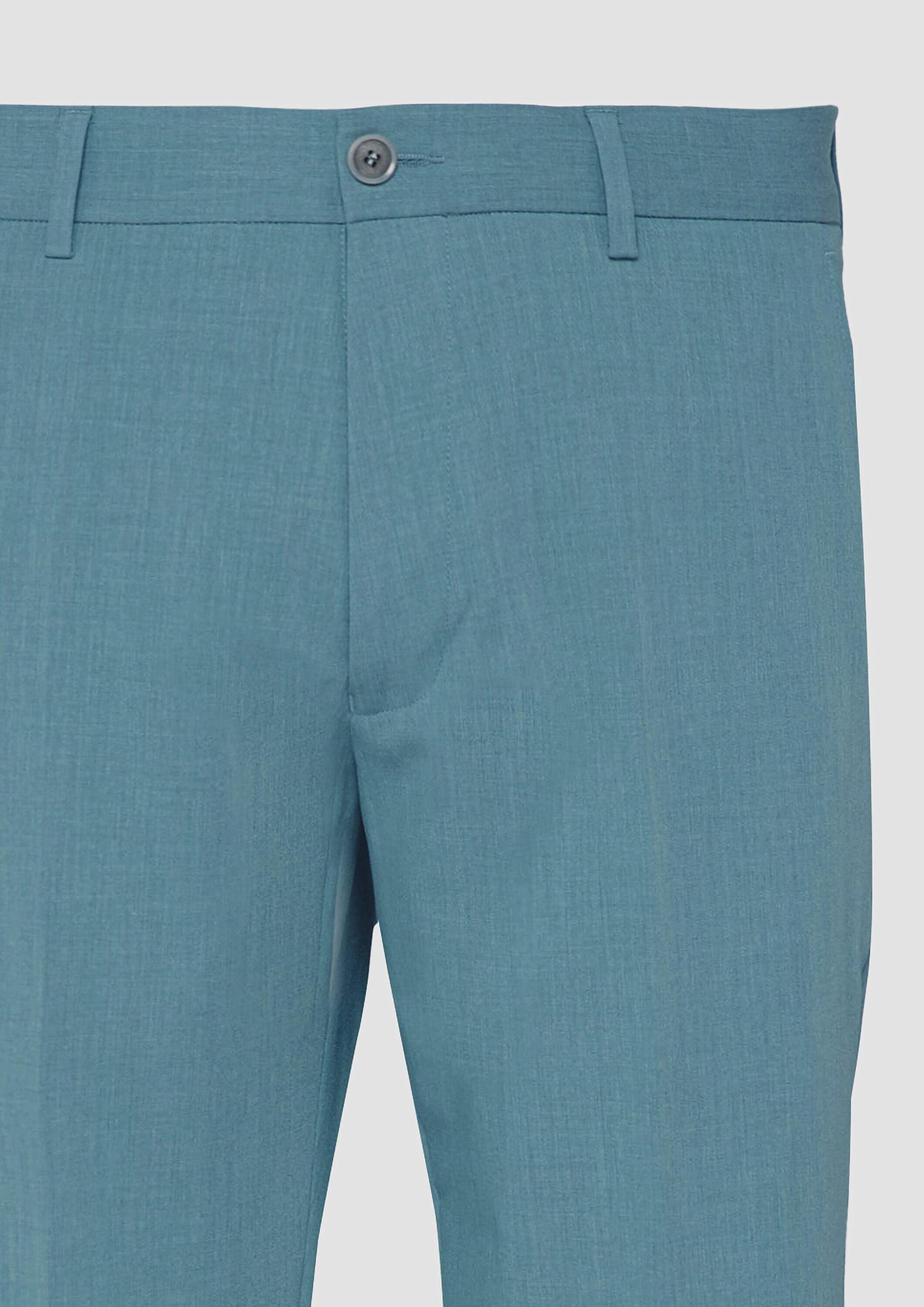 s.Oliver Chinos Hose S.OPURE s.O PURE: Anzughose aus meliertem Stretch-Twill
