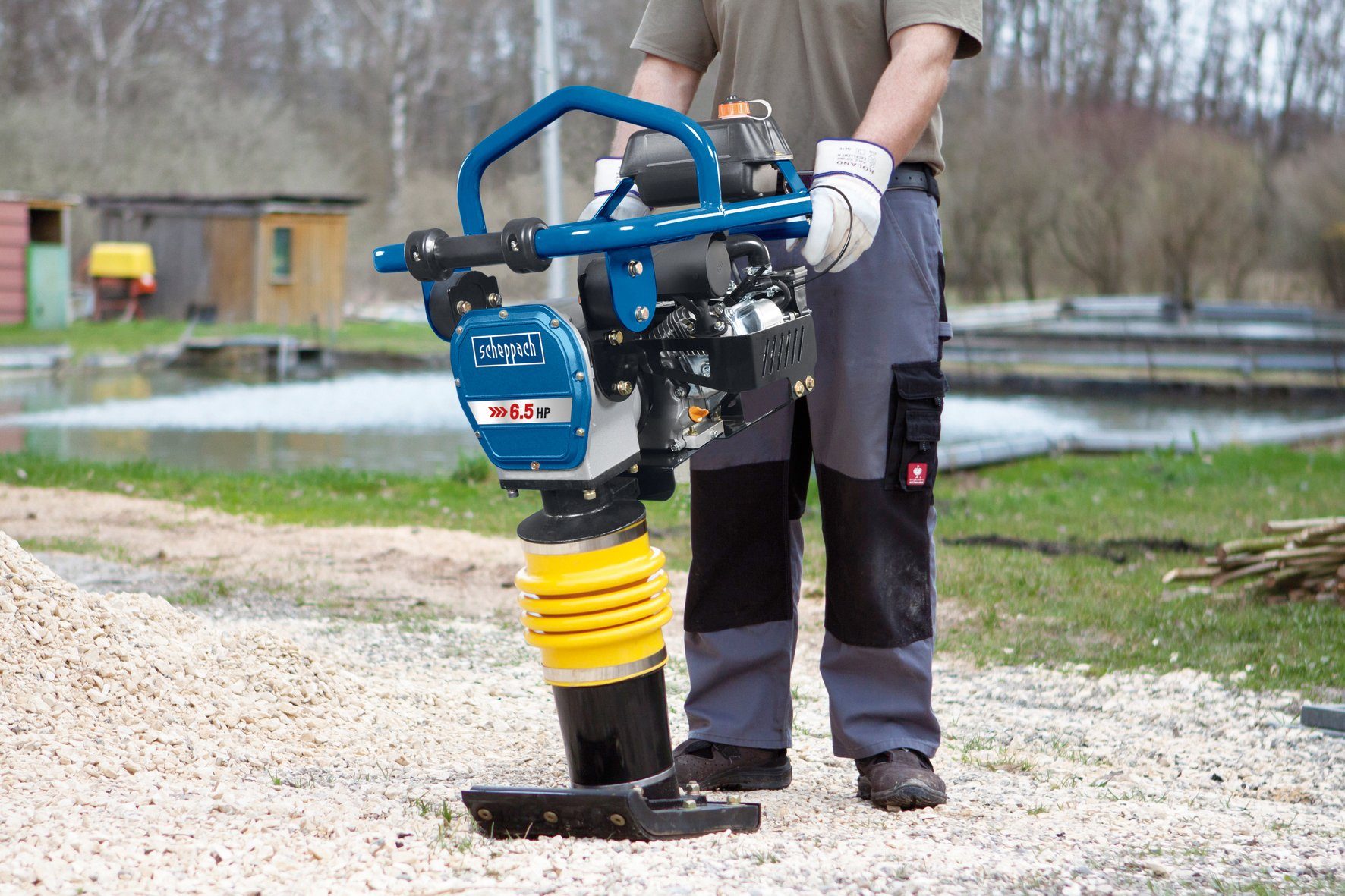 Scheppach Vibrationsstampfer VS 1000, (LxB) 78x48 cm, 1-tlg.