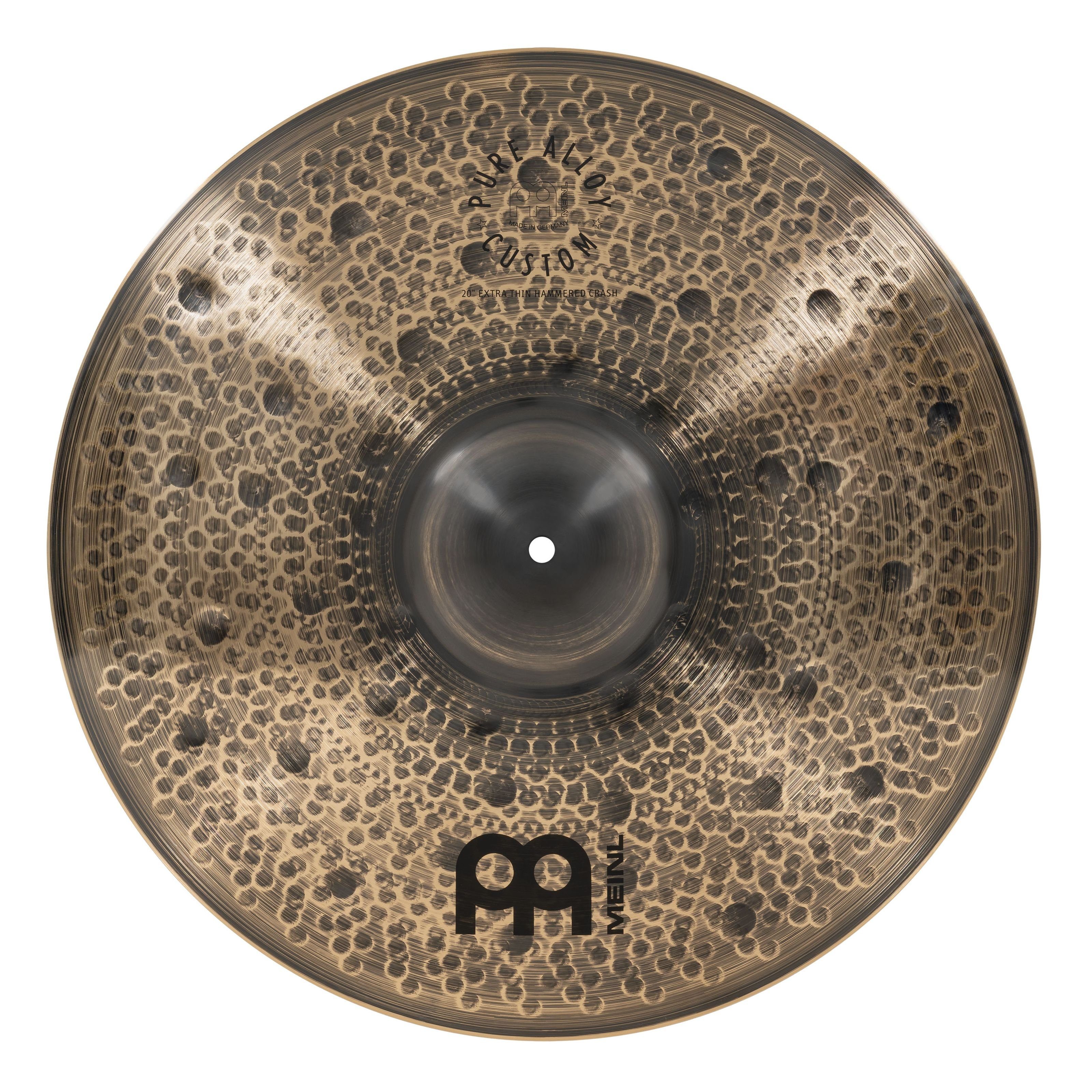 Meinl Percussion Becken, Cymbals, Crash Becken, PAC20ETHC Extra Thin Hammered Pure Alloy Custom Crash 20" - Crash