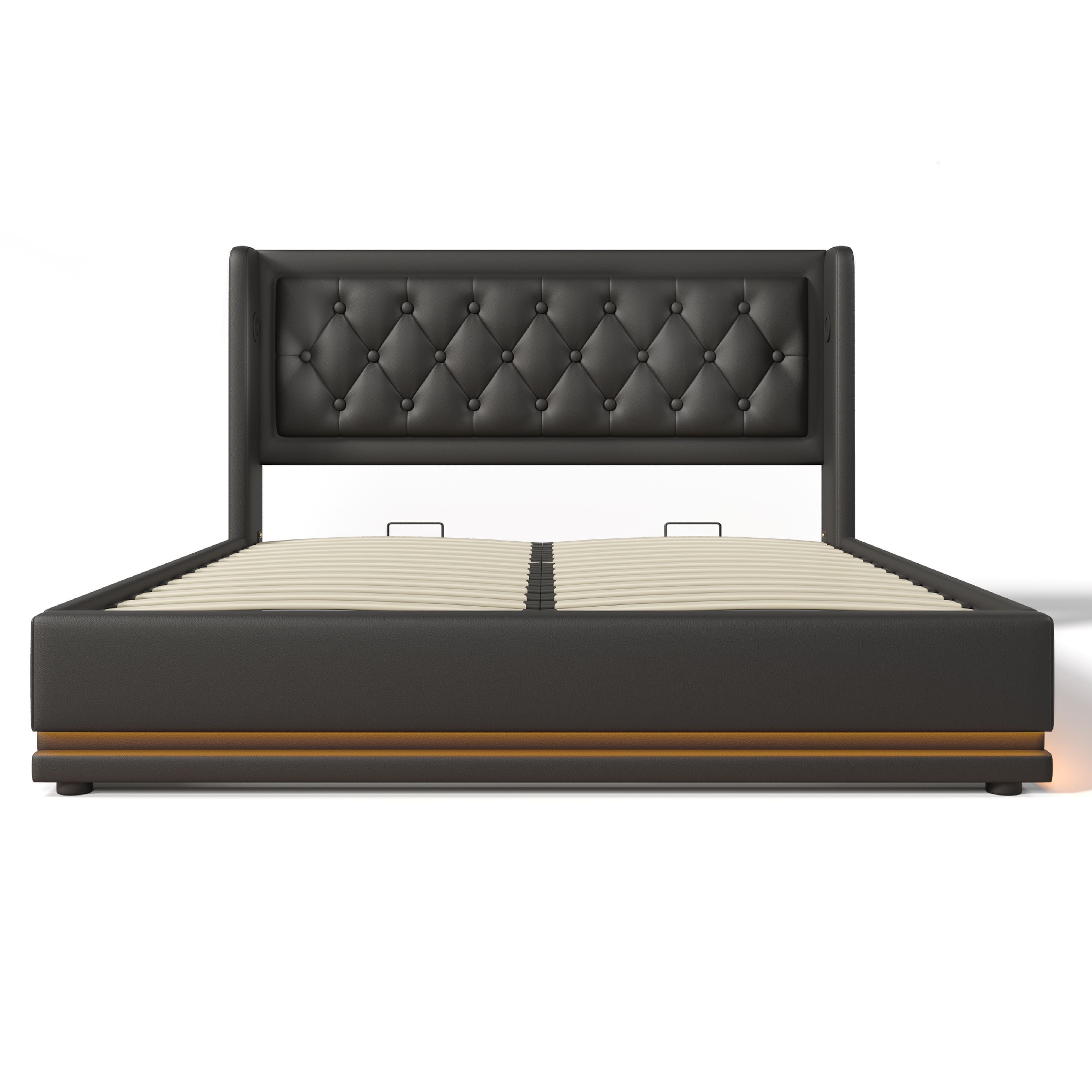 BlingBin Polsterbett Hydraulisches Stauraumbett (1-tlg., Doppelbett günstig online kaufen