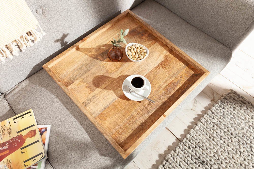 riess-ambiente Dekotablett MAKASSAR 50cm natur, aus Massivholz