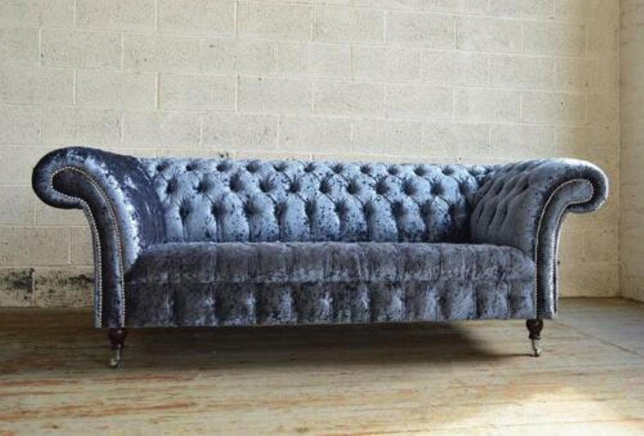 Chesterfield Design Sofa Textil, Klassische Europe Made Couch Sitzer 3 Polster JVmoebel 3-Sitzer in