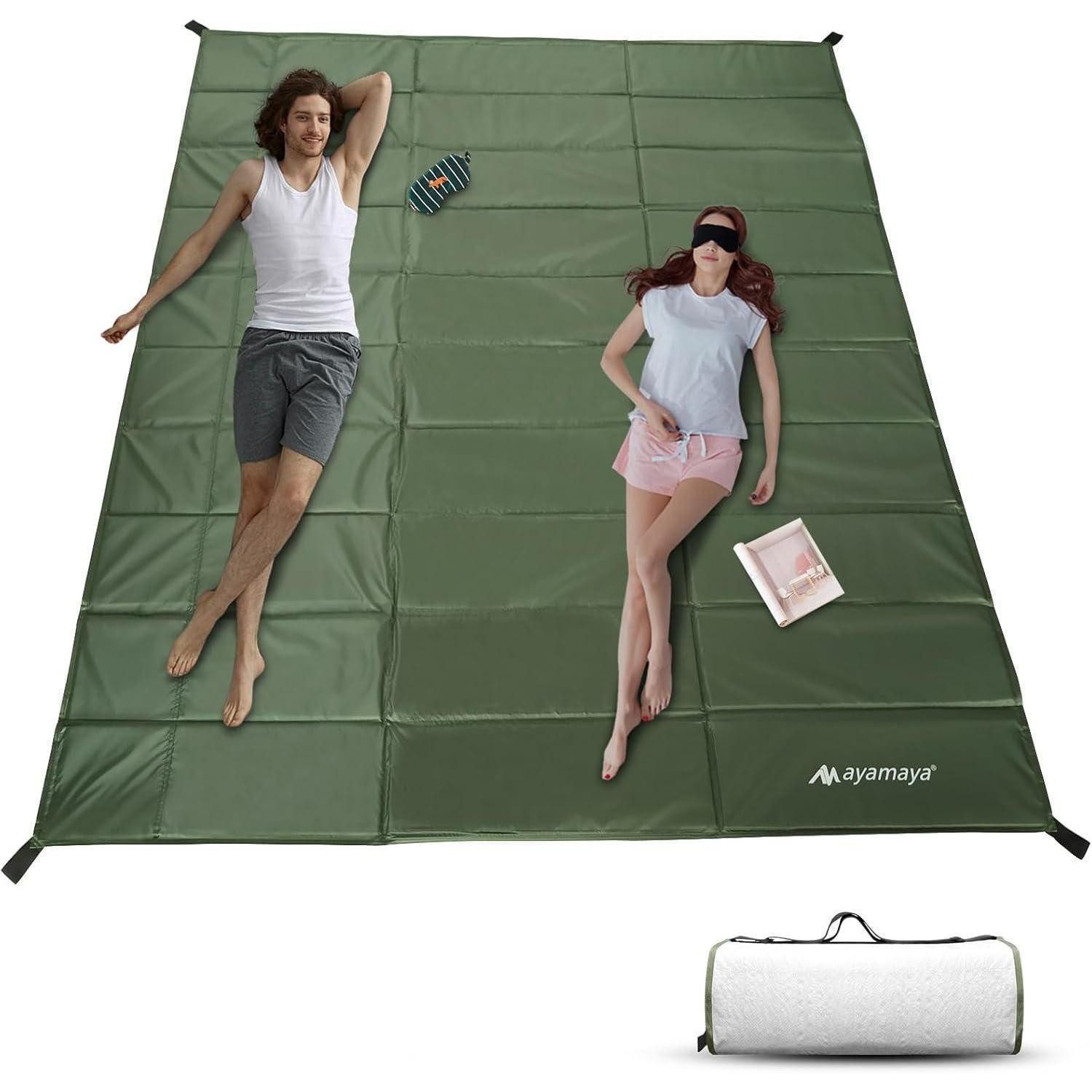 LuxusKollektion Campingstuhl Isomatte für 4-6 Personen Zelt Wasserdicht Wurfzelt Camping