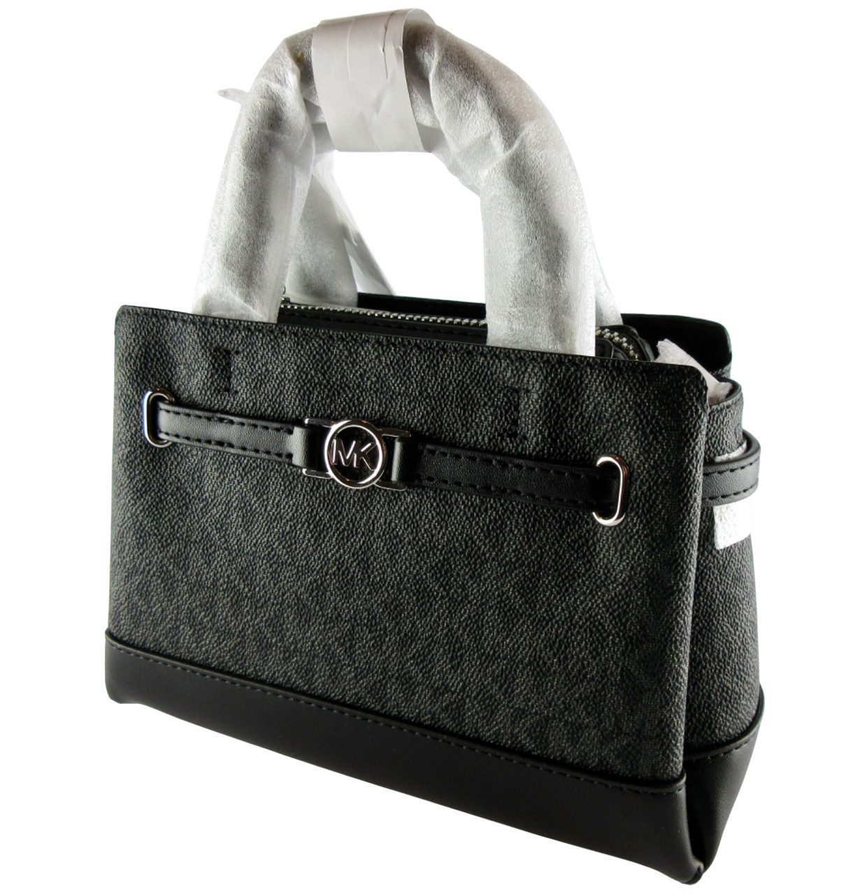 MICHAEL KORS Handtasche Michael Kors Schultetasche Reed XS mini Satchel black Logo 35F4S6RC0B
