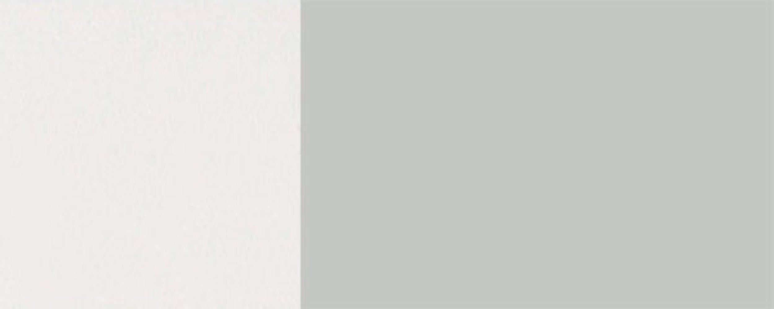 Feldmann-Wohnen Auszugsunterschrank Napoli (Hochglanz lackiert, wählbar Spanplatte Front- 7035 50cm Soft-Close-Funktion, pflegeleichter grifflos & MDF) Kunststoffoberfläche, mit Hochglanz Schubladen (Vollauszug) Korpusfarbe 3 RAL lichtgrau