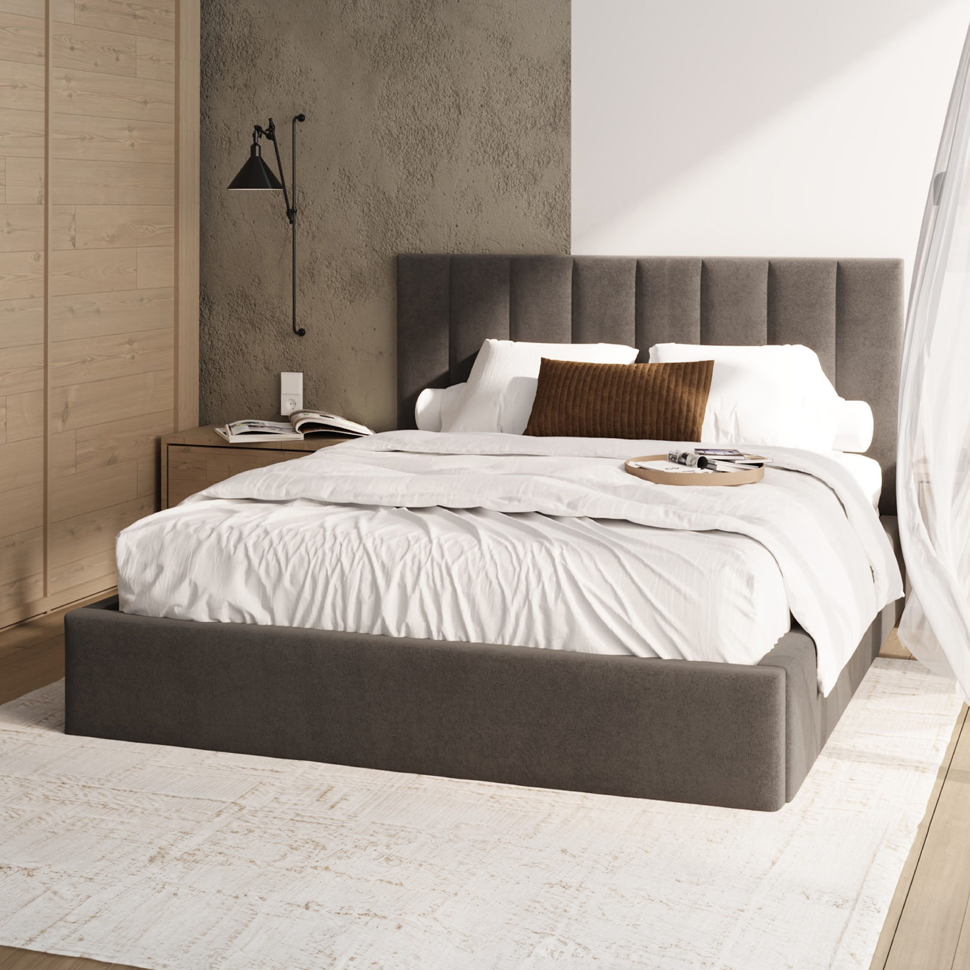 FDM Polsterbett KAJA modern mit Bettkasten günstig online kaufen