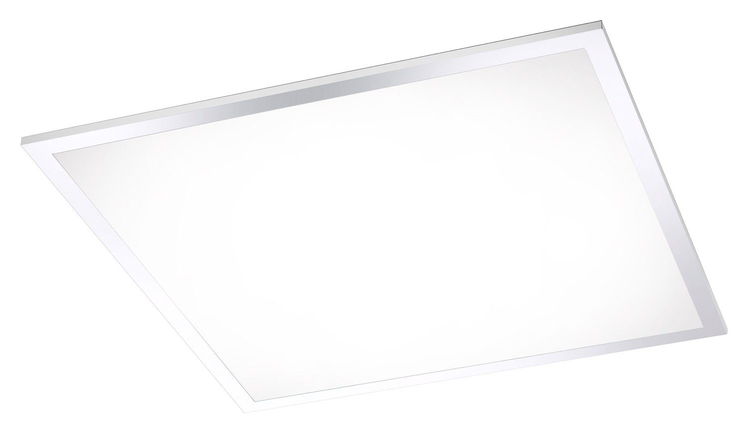 Paul Neuhaus Deckenleuchte FLAT, 1-flammig, B 45 x T 45 cm, Chrom, Anpassung der Farbtemperatur, Dimmfunktion, LED fest integriert, Neutralweiß, Warmweiß, LED Deckenlampe