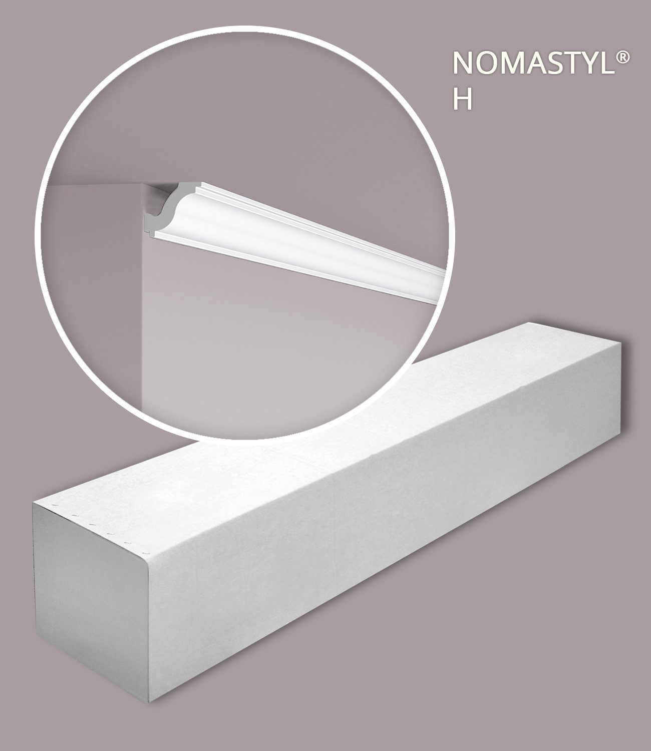 NOËL & MARQUET by nmc Deckenleiste NMC H-box-10 Eckleisten 1 Karton SET mit 10 Stuckleisten 20 m, kleben, Extrudiertes Polystyrol (LDPS), 10-St., 1 x Karton SET, Eckleisten 1 Karton SET mit 10 Stuckleisten 20 m