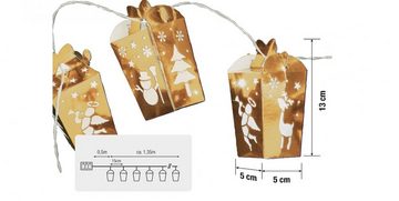 Hellum LED-Lichterkette Hellum LED-Lichterkette Geschenkbox/gold 10 BS warmweiß/transparent