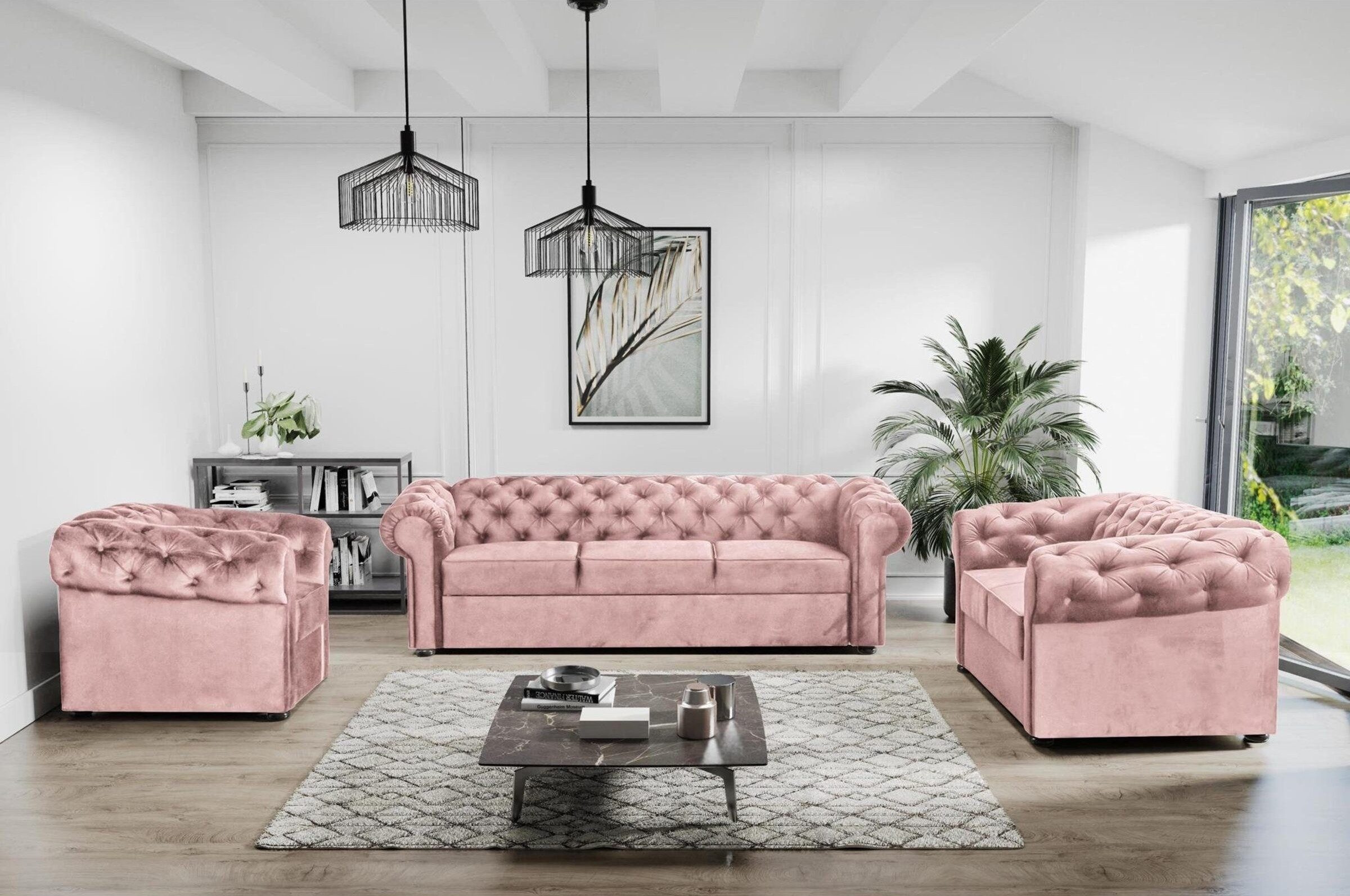 MOEBLO Polstergarnitur Couchgarnitur AVIA 321, (Wohnzimmergarnitur günstig online kaufen