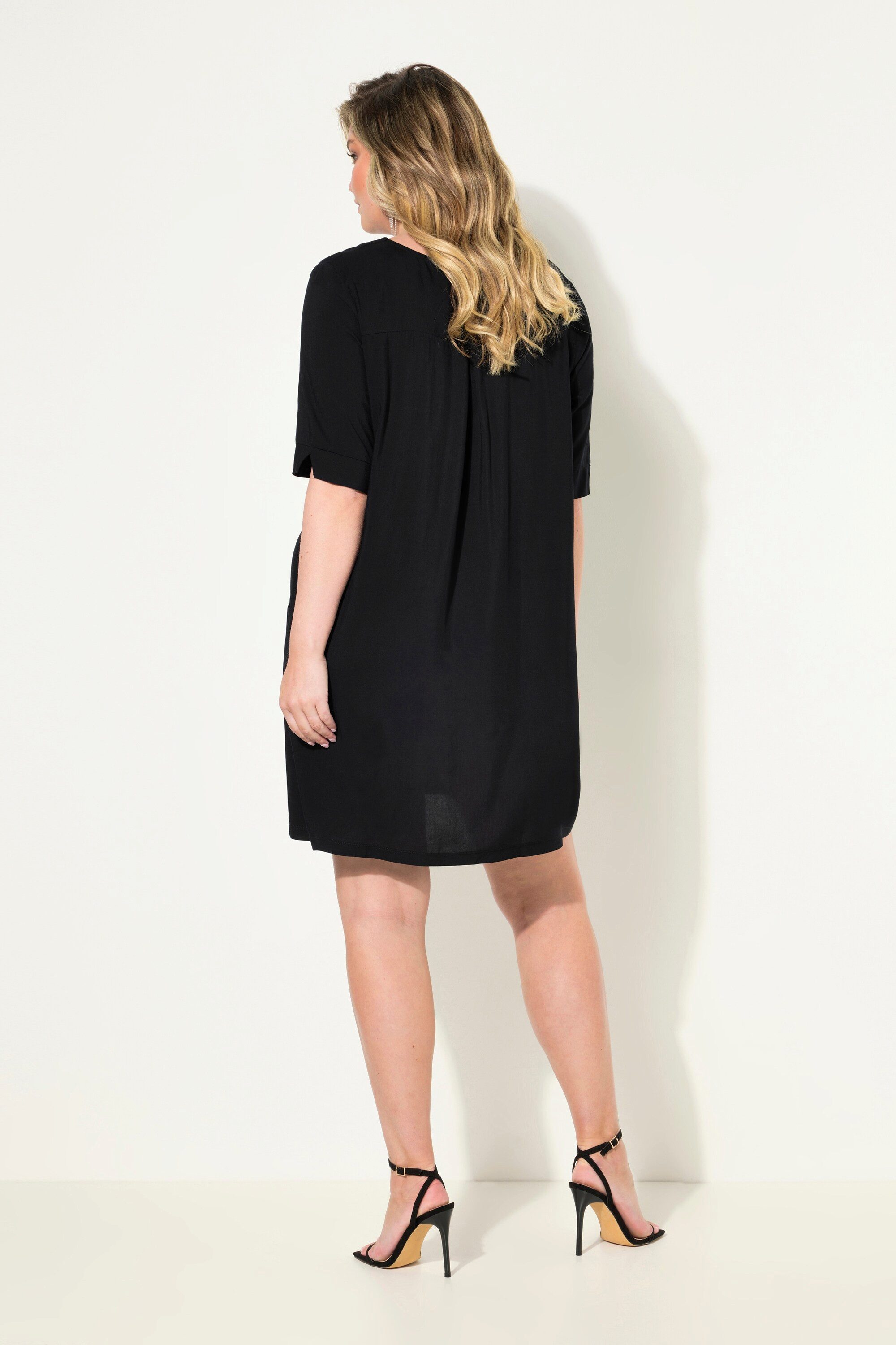 MIAMODA Jerseykleid Kleid A-Linie Frauenkopf Halbarm